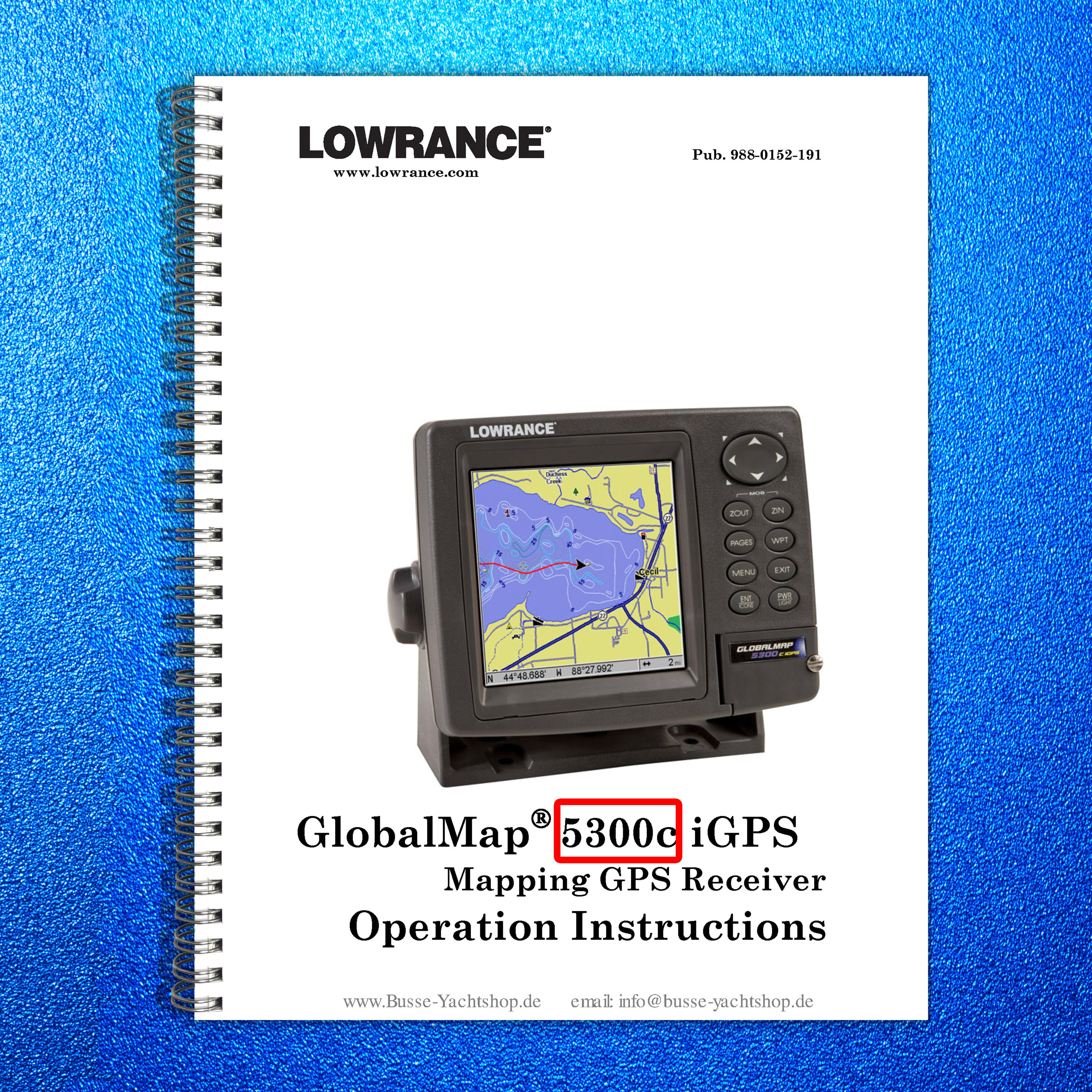 LOWRANCE electronic 5300c User Manual - STEEL WIRE BOUND - PROTECTIVE COVERS