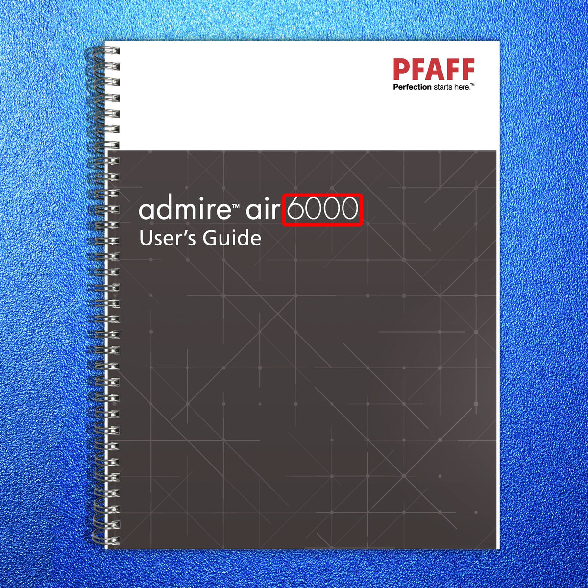 PFAFF Admire Air 6000 Overlock Users Guide Manual - WIRE BOUND - TOUGH COVERS