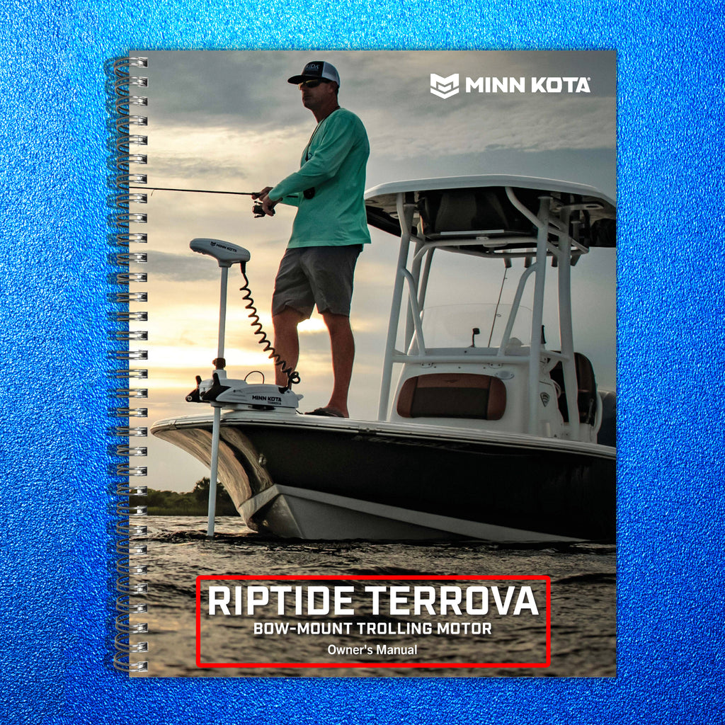 MINN KOTA RIPTIDE TERROVA Owners Manual - WIRE BOUND - TOUGH COVERS