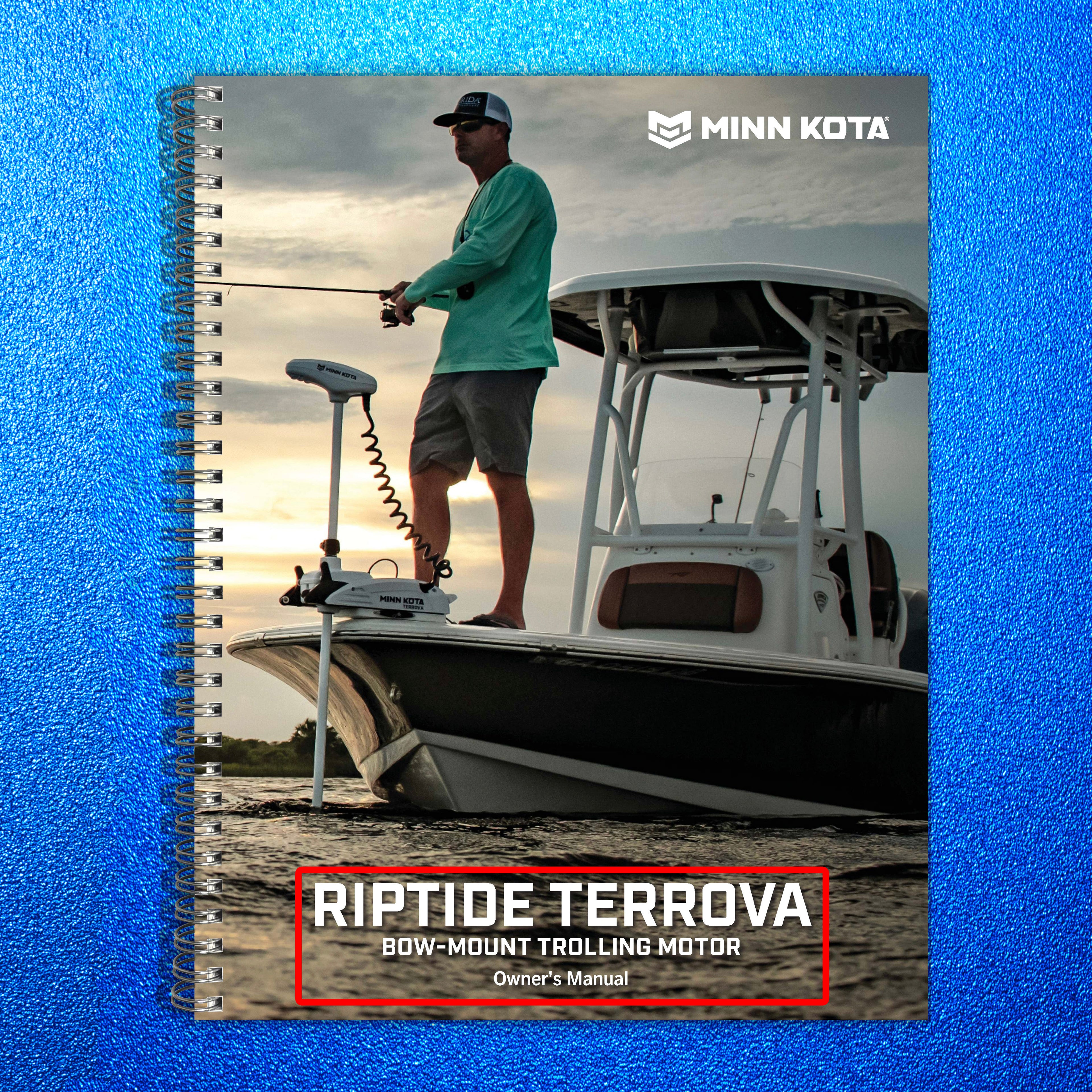 MINN KOTA RIPTIDE TERROVA Owners Manual - WIRE BOUND - TOUGH COVERS