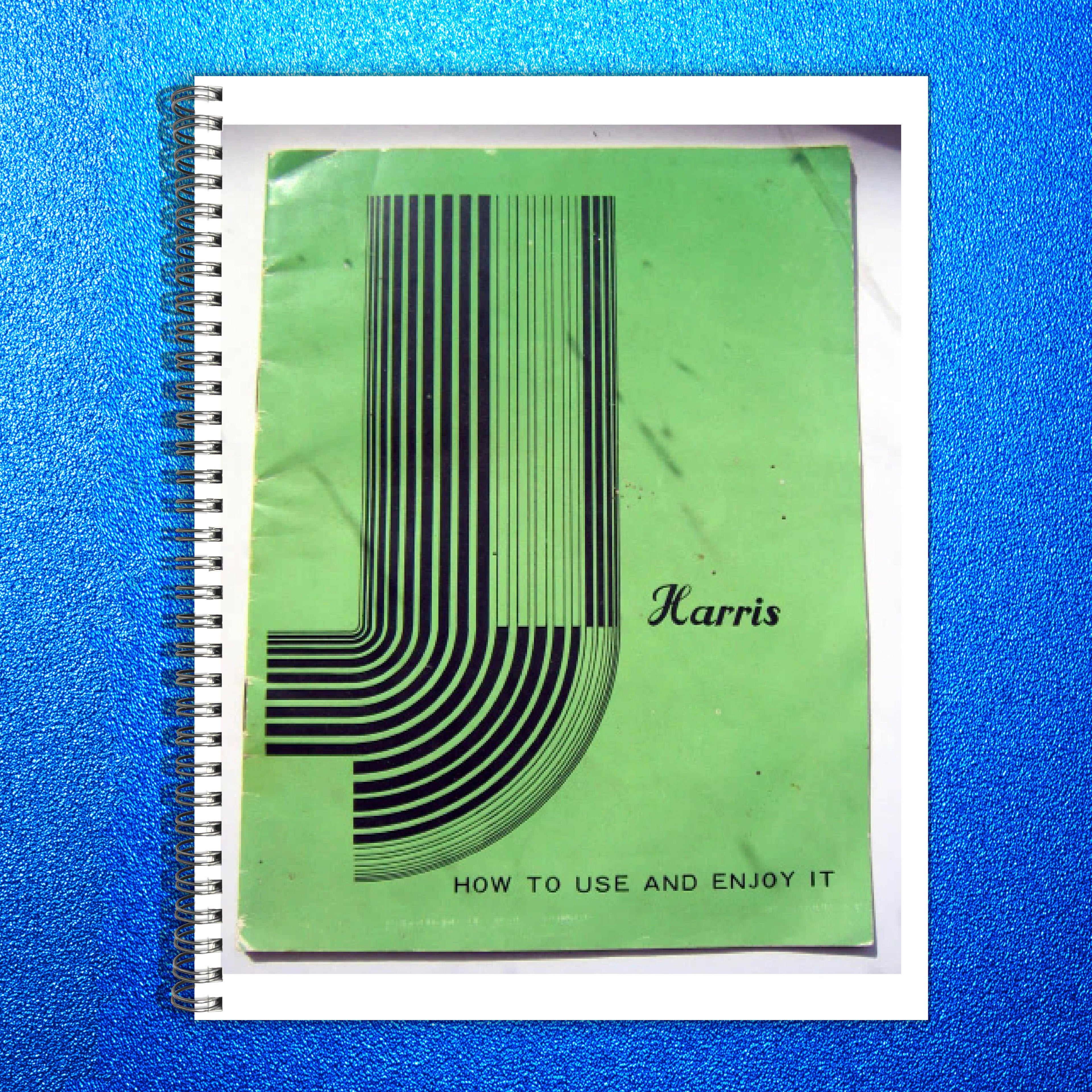 HARRIS Sewing Machine Instruction Manual - STEEL WIRE BOUND - PROTECTIVE COVERS