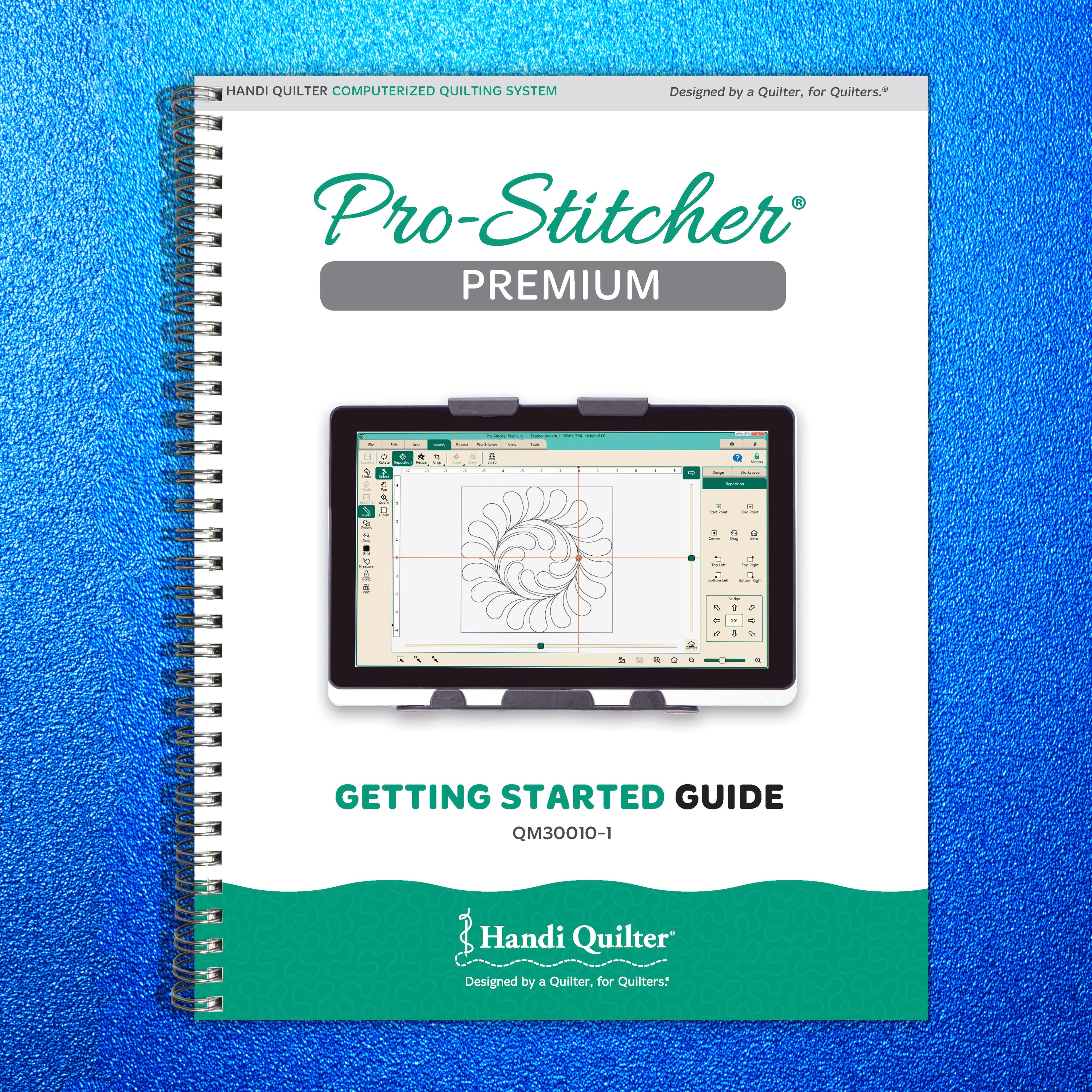 HANDI QUILTER Pro-Stitcher Premium Getting Started Manual - WIRE BOUND - COVERS
