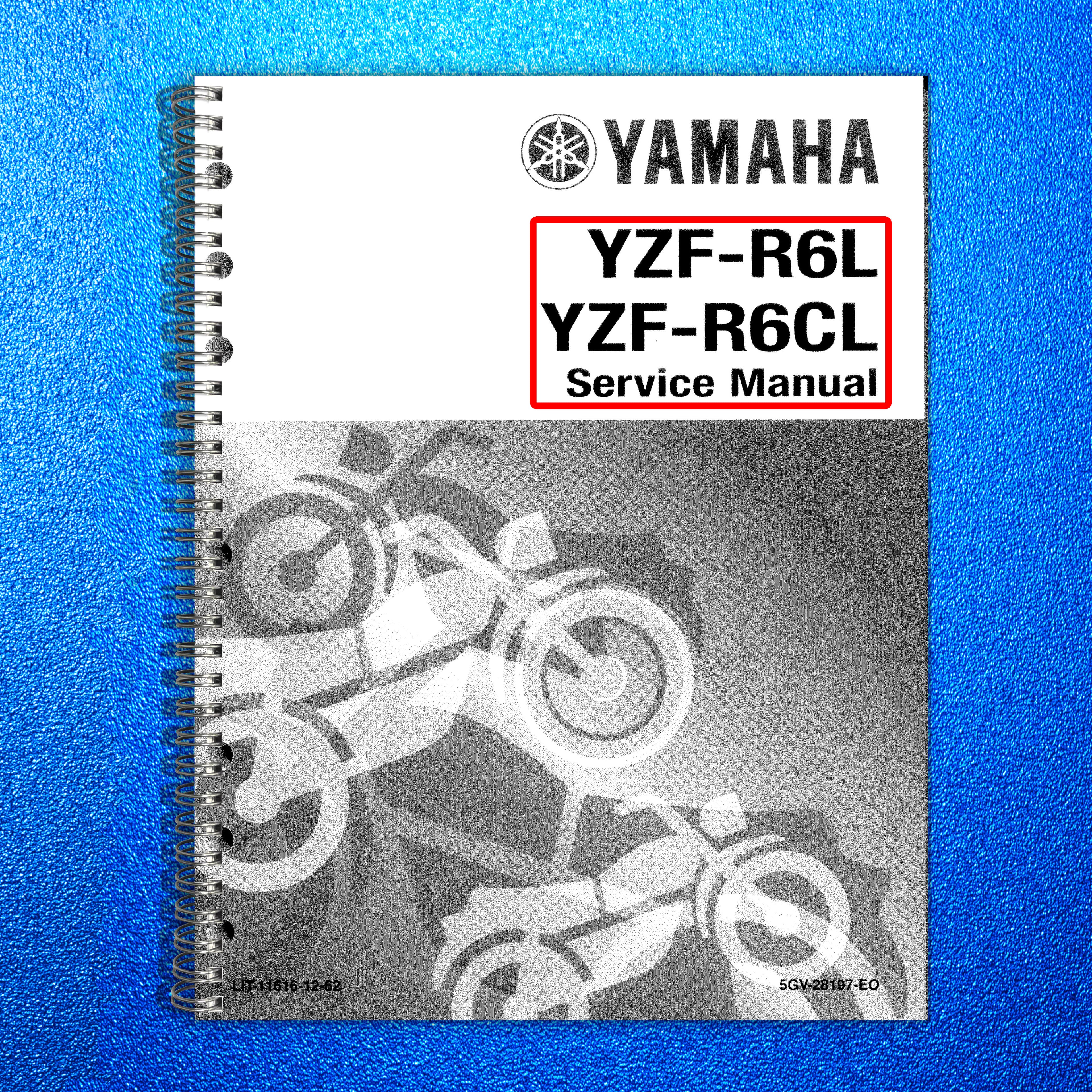 YAMAHA YZF-R6 1999 2000 2001 2002 Motorcycle Service Manual - WIRE BOUND