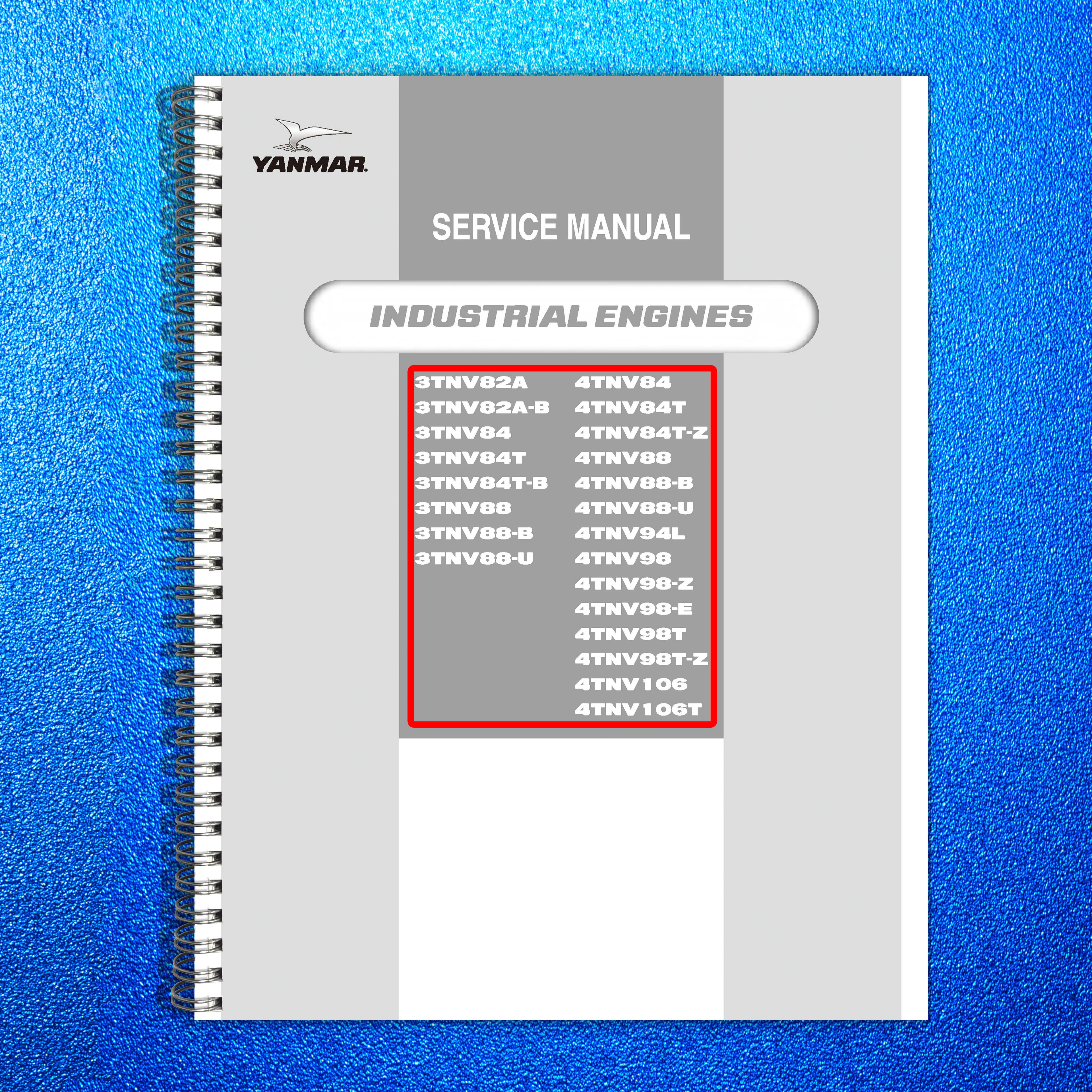 YANMAR 3TNV82A 3TNV84 3TNV88 4TNV84 4TNV88  More Service Manual, FOLDOUTS