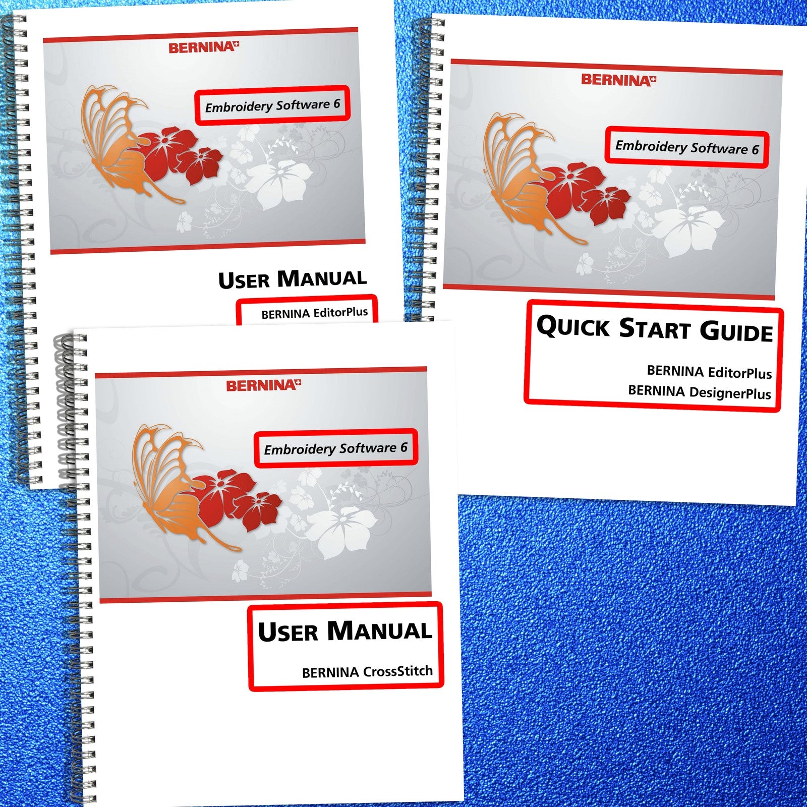 BERNINA Software 6 Q Series CrossStitch Quick Start User Workbook Manual BUNDLE