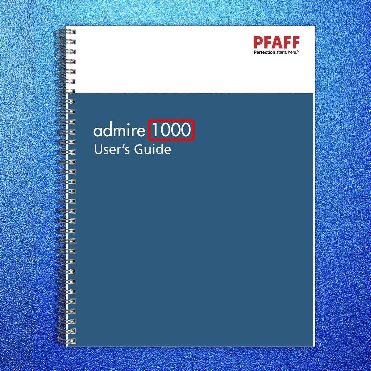 PFAFF Admire 1000 Overlock Users Guide Manual - STEEL WIRE BOUND - TOUGH COVERS