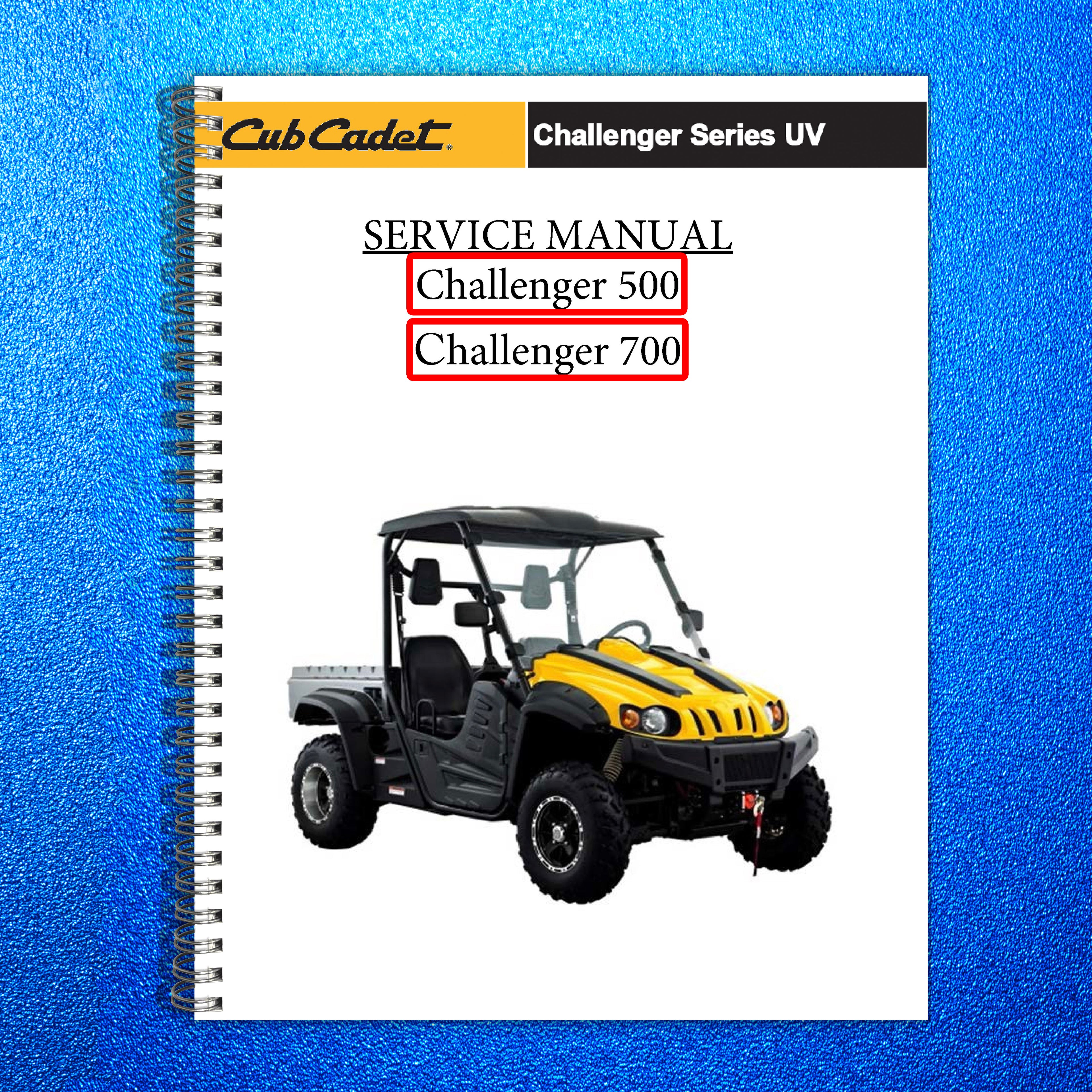 CUB CADET Challenger 500 700 Utility Vehicle Service Manual, FOLDOUTS