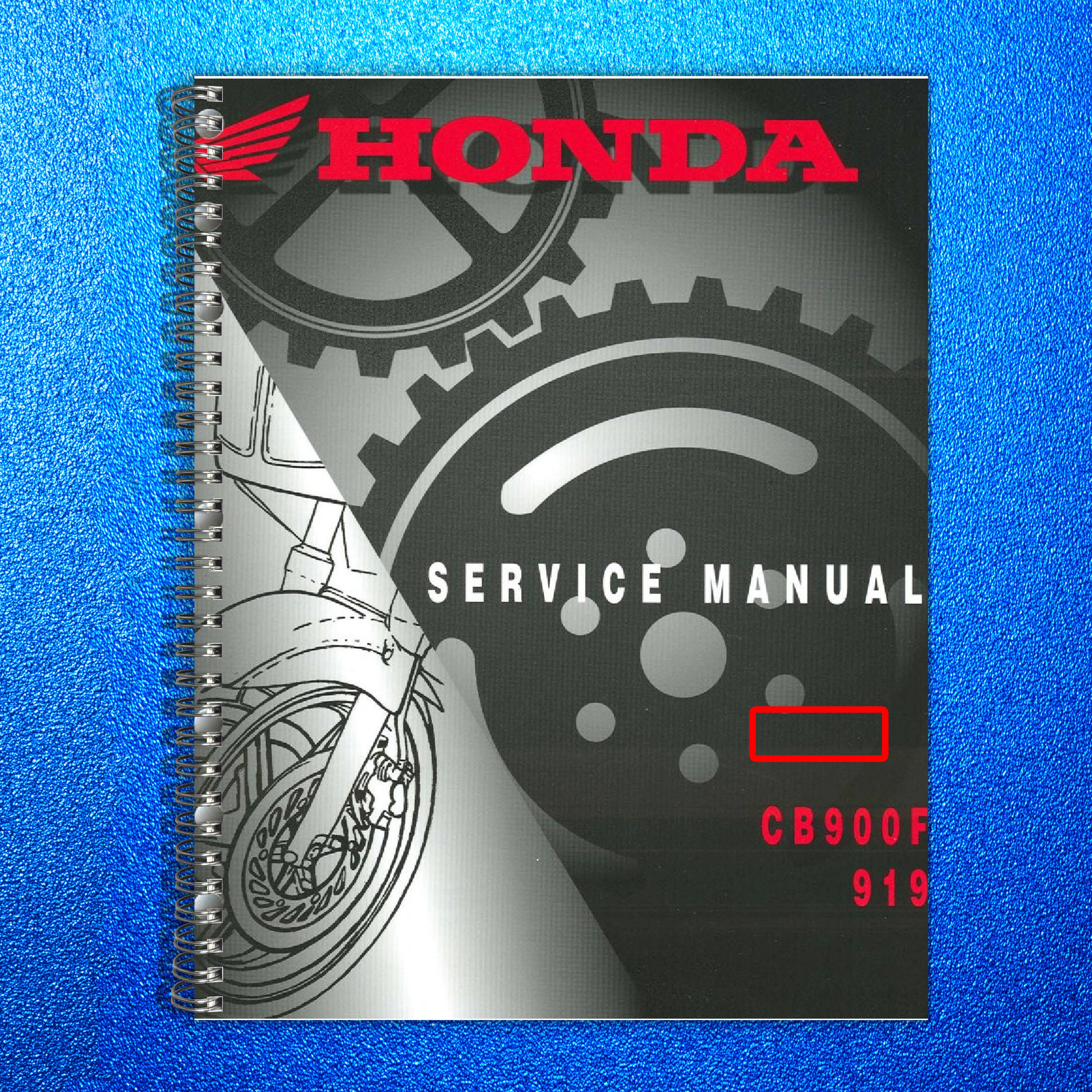 HONDA CB900F Hornet Motorcycle Service Manual 2002-2003 - WIRE BOUND - COVERS