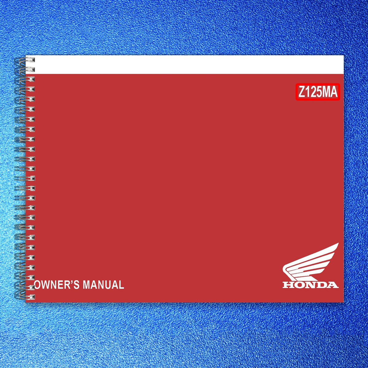 HONDA Z125MA Owners Manual 2022 - STEEL WIRE BOUND - PROTECTIVE COVERS