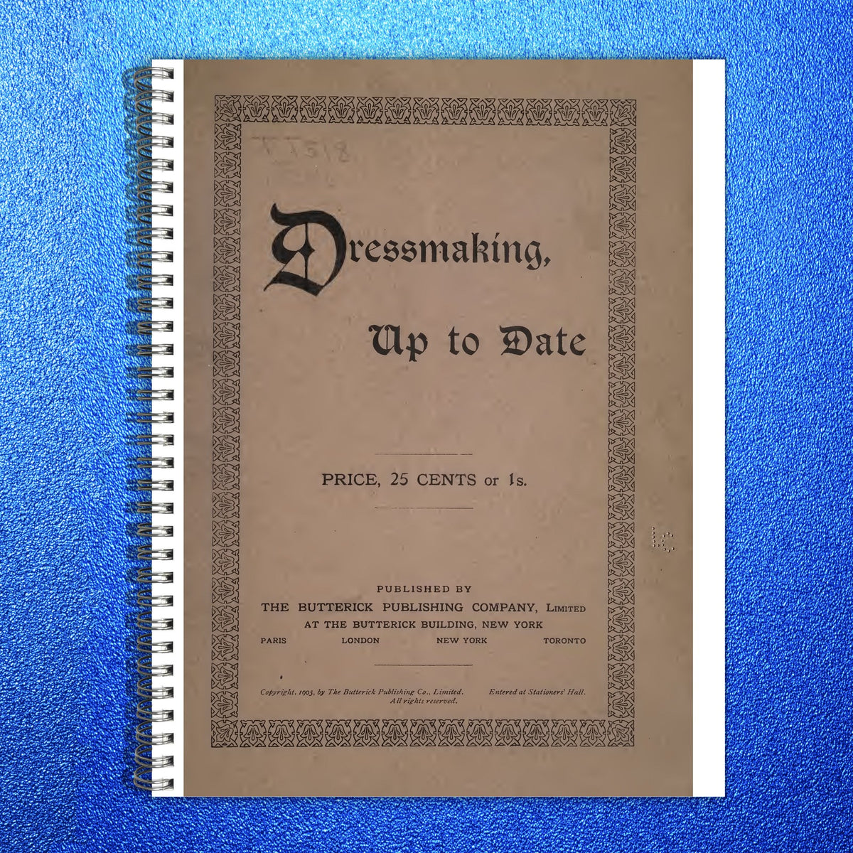 BUTTERICK Dressmaking Up to Date Instruction Manual - WIRE BOUND - TOUGH COVERS
