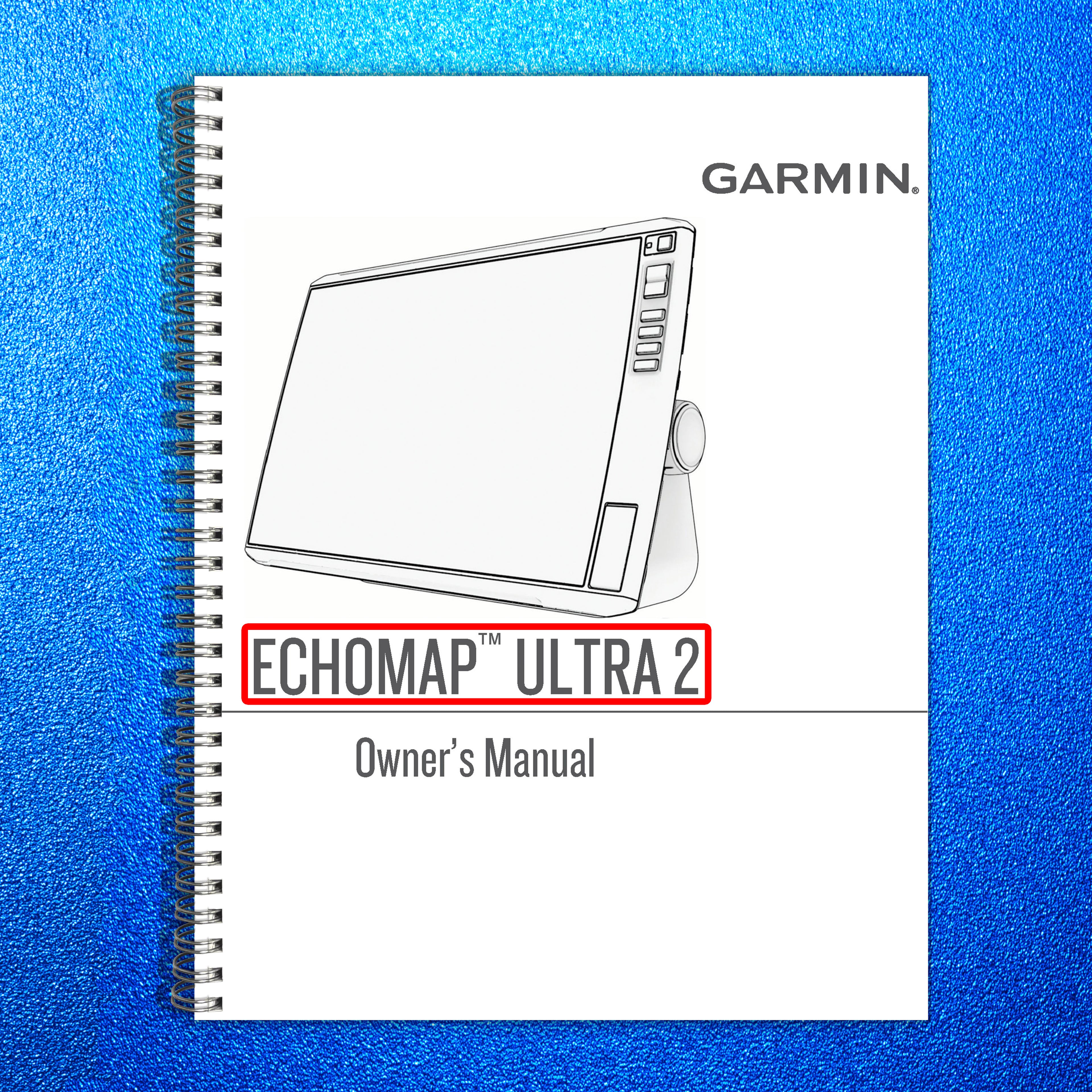 GARMIN ECHOMAP ULTRA 2 User Manual Guide - STEEL WIRE BOUND - PROTECTIVE COVERS