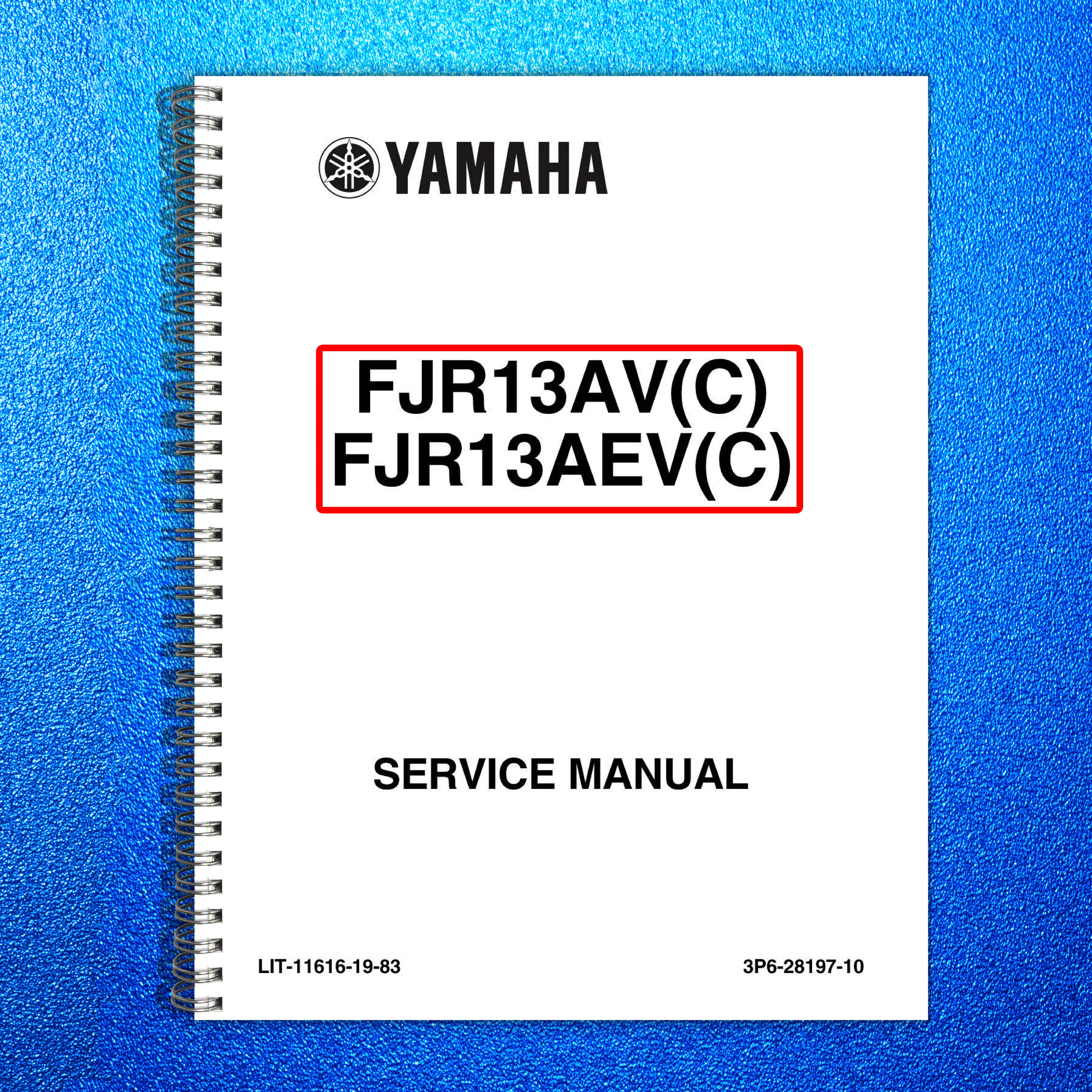 YAMAHA FJR13AVC FJR13AEVC Service Manual 2006 - 2007 - WIRE BOUND - TOUGH COVERS