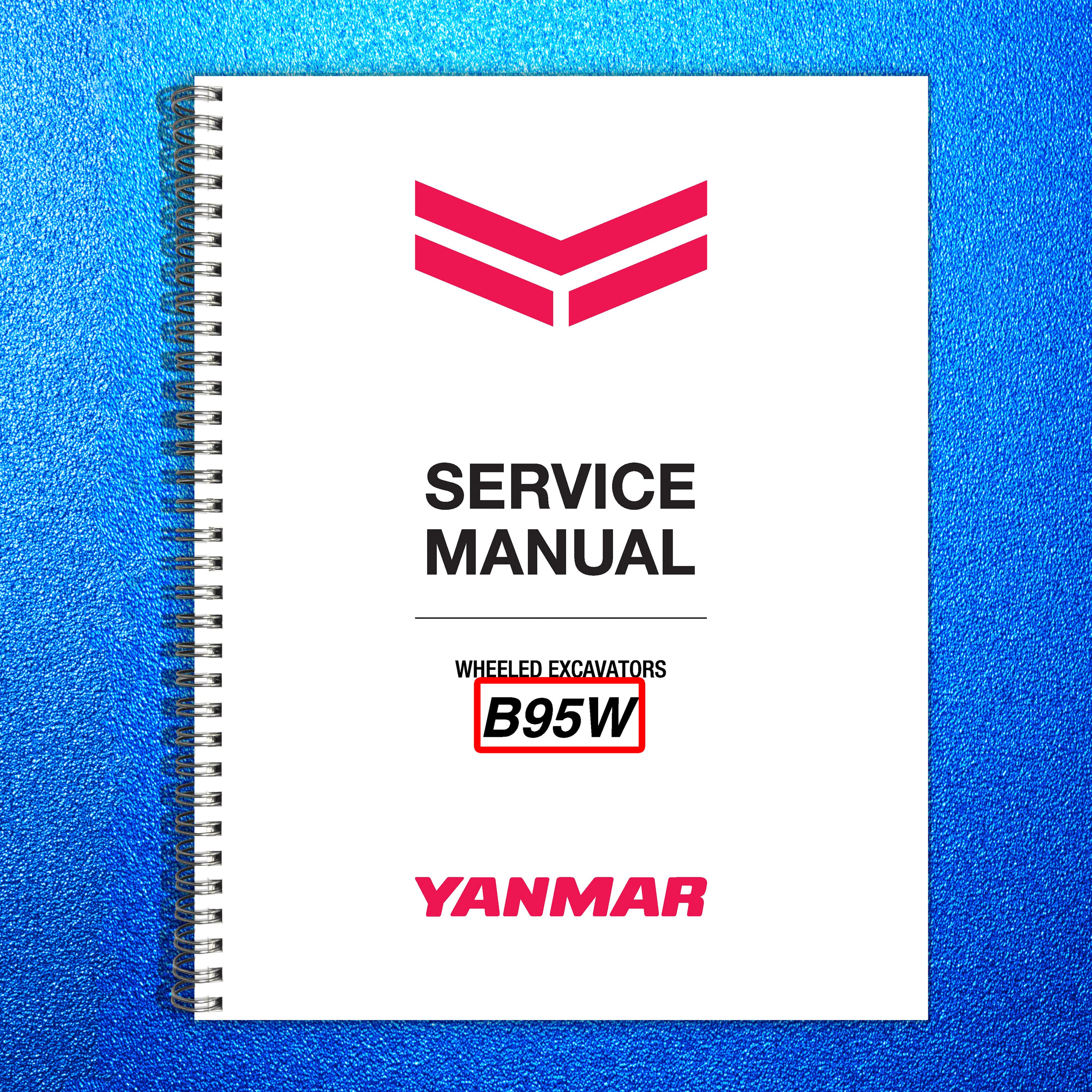 YANMAR B95W TW95 Excavator Service Manual SN TW09540104 Up, FOLDOUTS