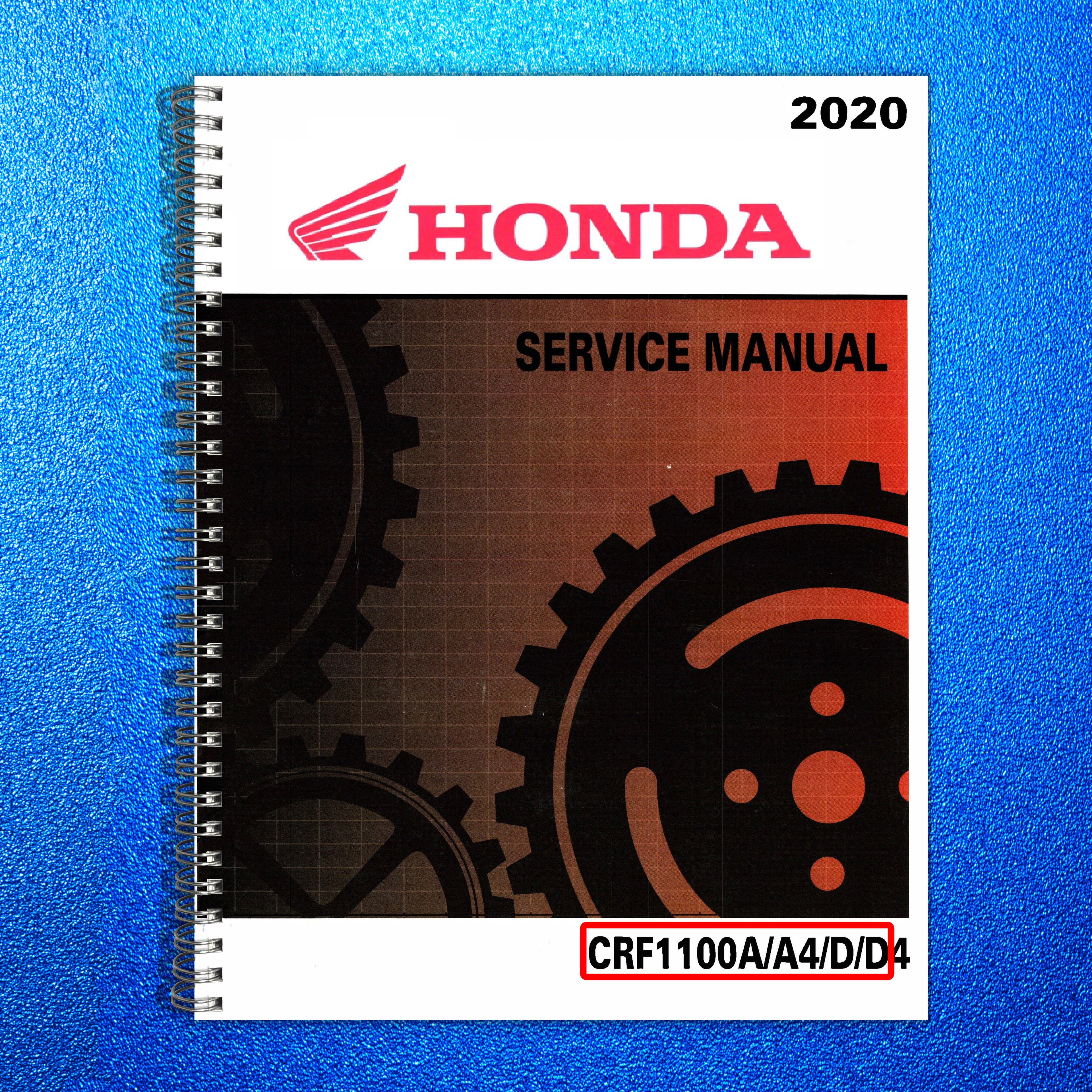 HONDA CRF1100 Africa Twin Service Manual 2020 - BOUND - COVERS - XL FOLDOUTS