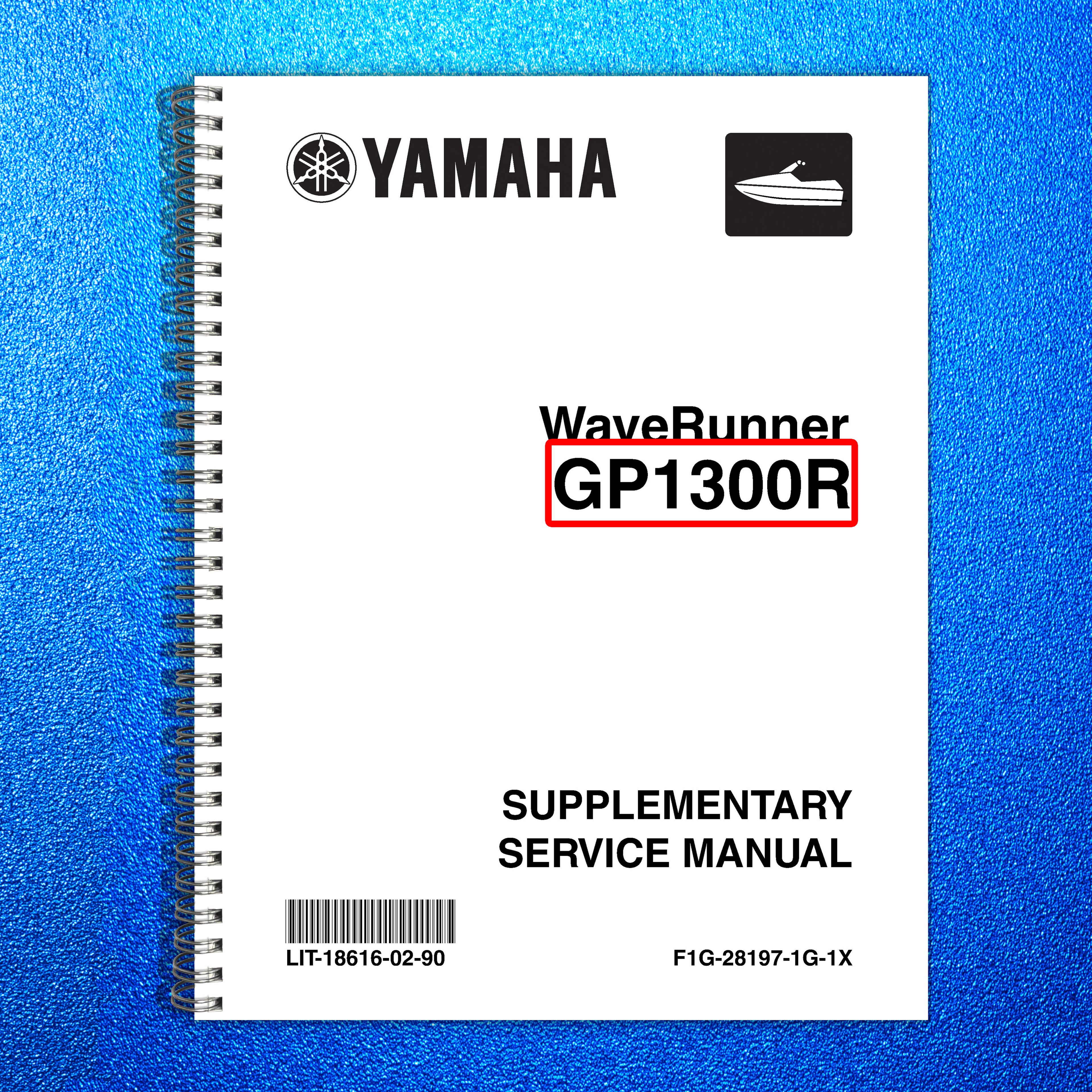 YAMAHA WaveRunner GP1300R Supplementary Service Manual, BOUND, COVERS, FOLDOUTS