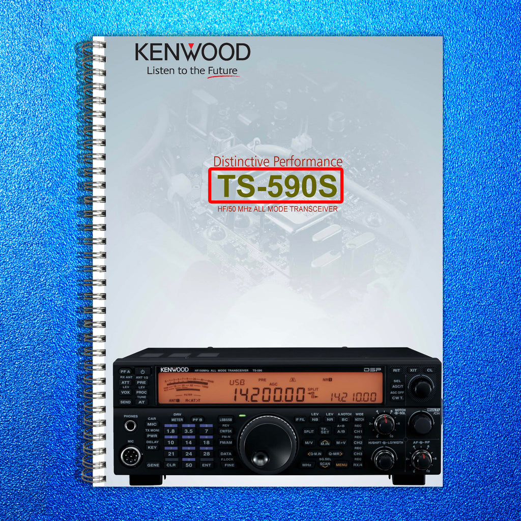 KENWOOD TS-590S IN-DEPTH MANUAL - STEEL WIRE BOUND - TOUGH COVERS