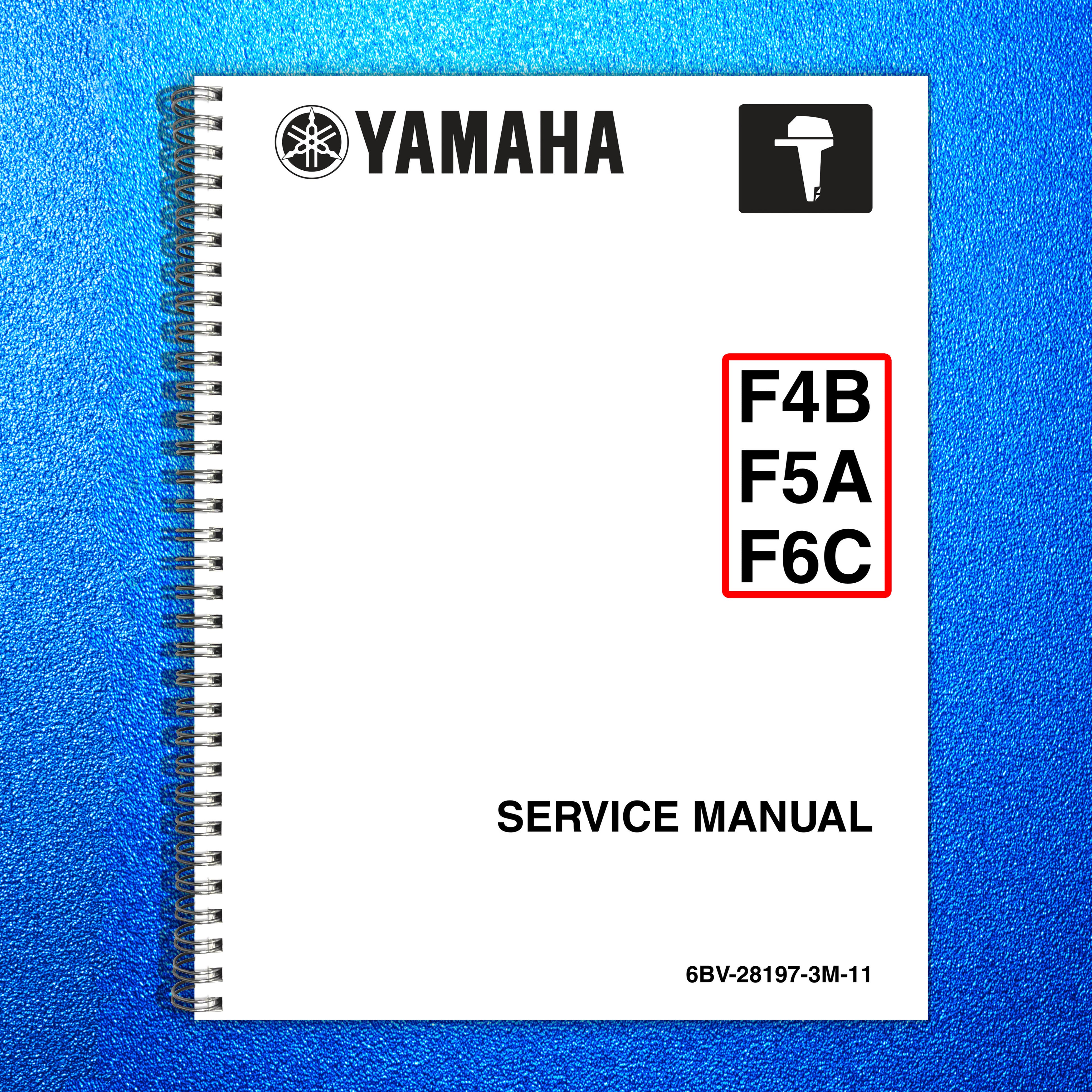 YAMAHA F4B F5A F6C Service Manual - STEEL WIRE BOUND - PROTECTIVE COVERS