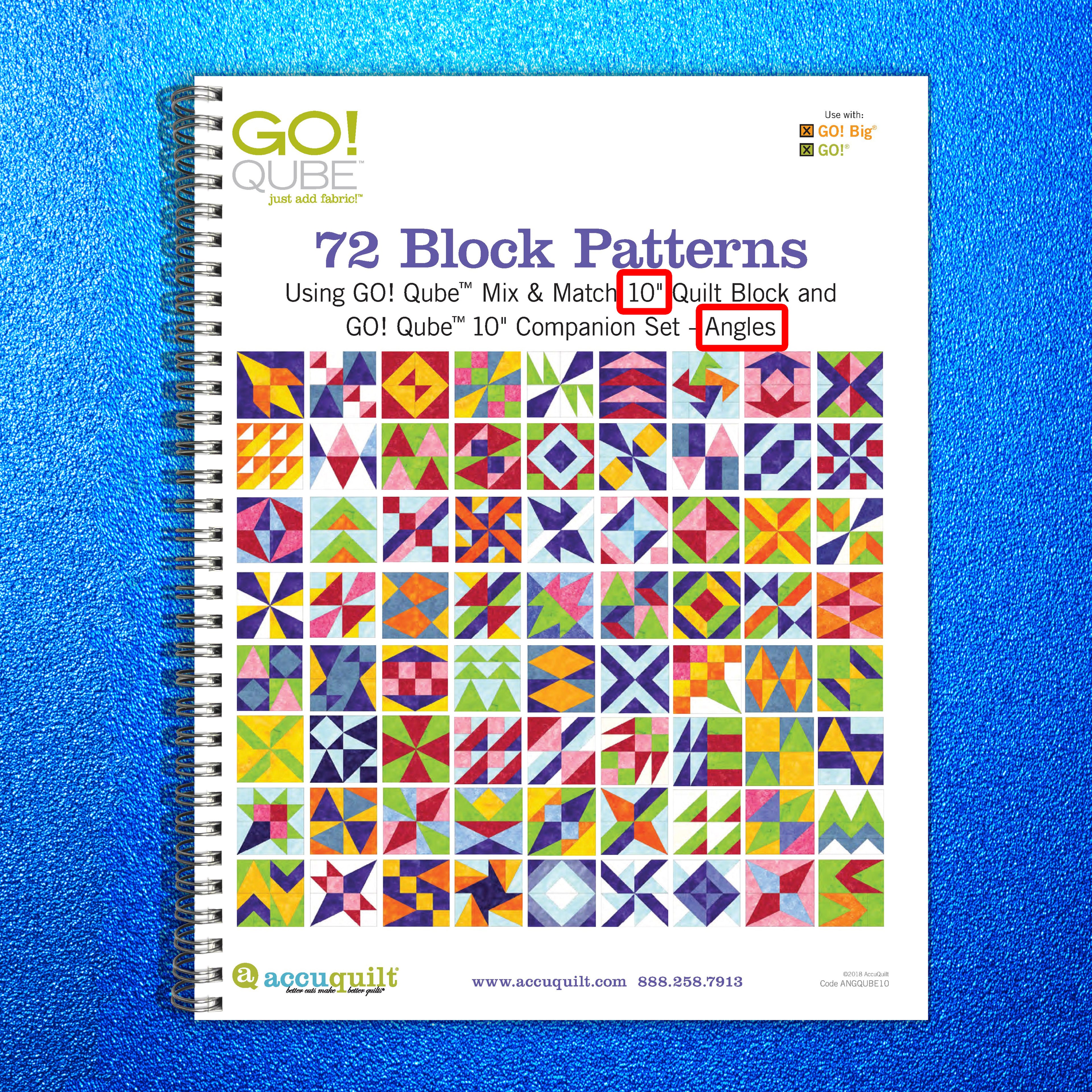 ACCUQUILT Go Qube 10" Angles - STEEL WIRE BOUND - PROTECTIVE COVERS