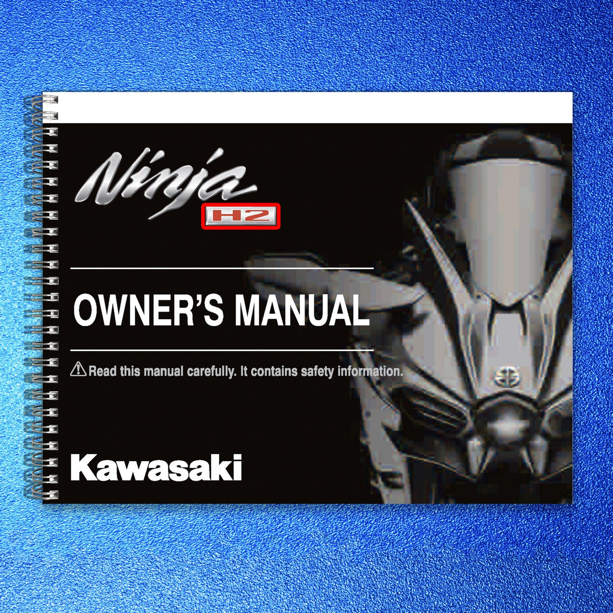 KAWASAKI Ninja H2 Carbon Motorcycle Owners Manual 2017 - WIRE BOUND - COVERS