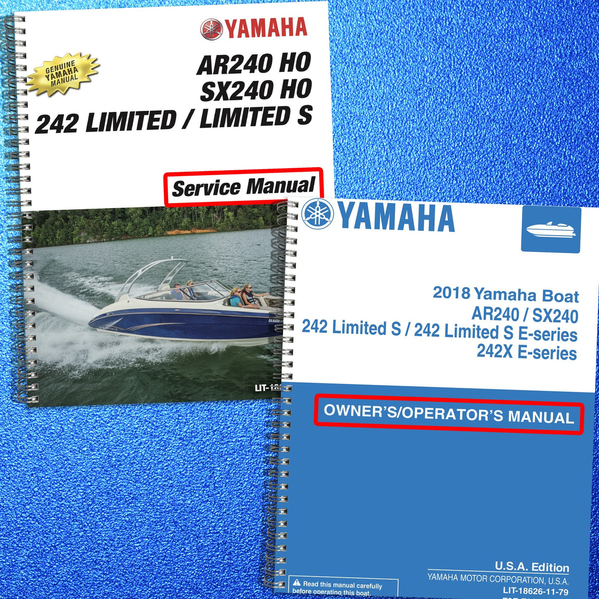 YAMAHA AR240 SX240 242 Limited S 242X Service & Operators Manual BUNDLE