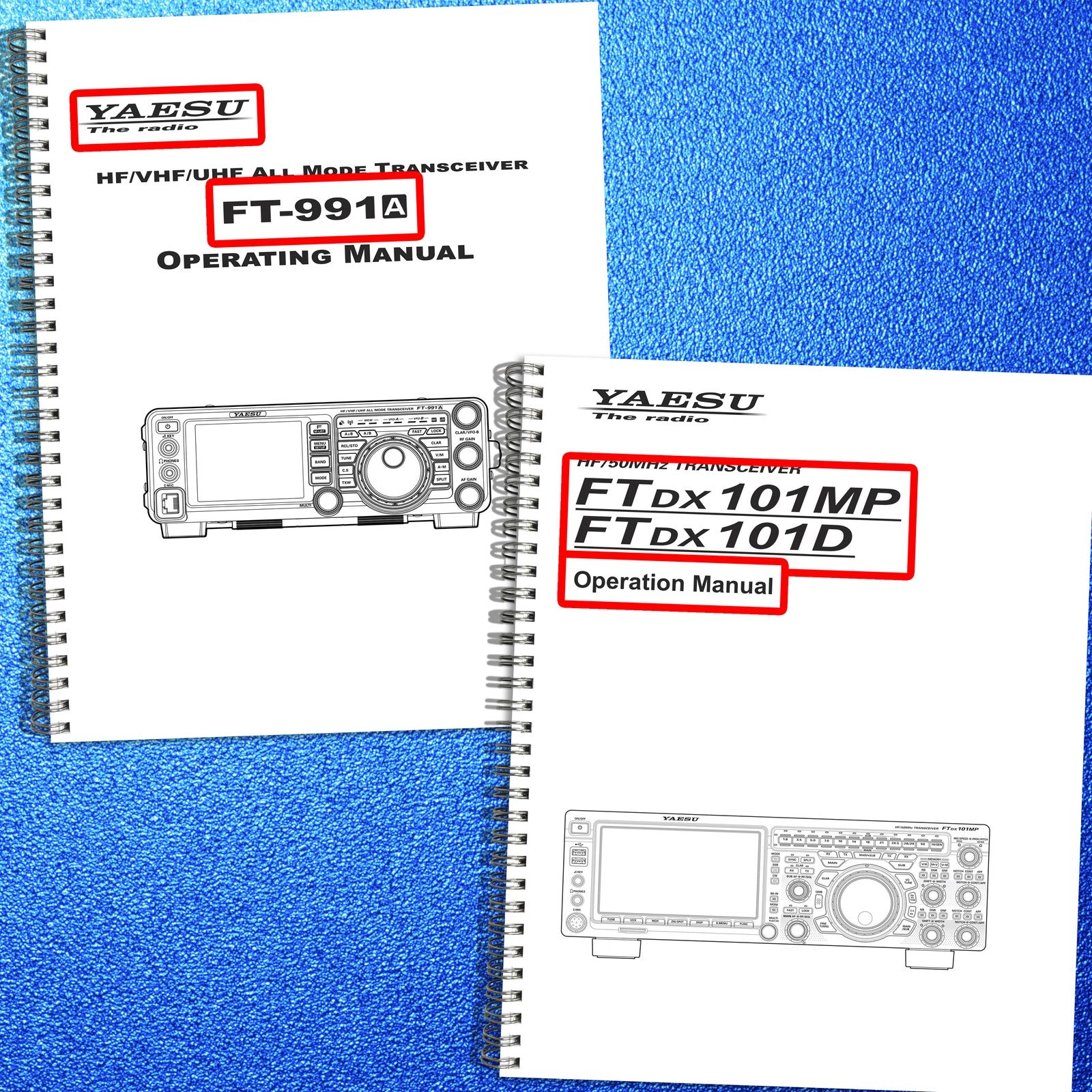 YAESU FT-991A FTDX101D FTDX101MP Operators Manual BUNDLE - WIRE BOUND - COVERS