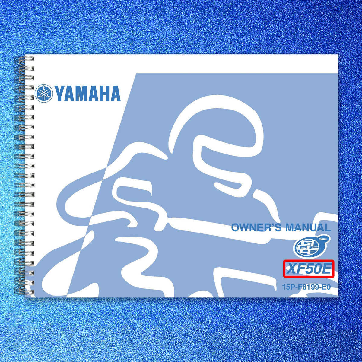 YAMAHA XF50E Giggle Scooter Owners Manual 2007 - STEEL WIRE BOUND - TOUGH COVERS