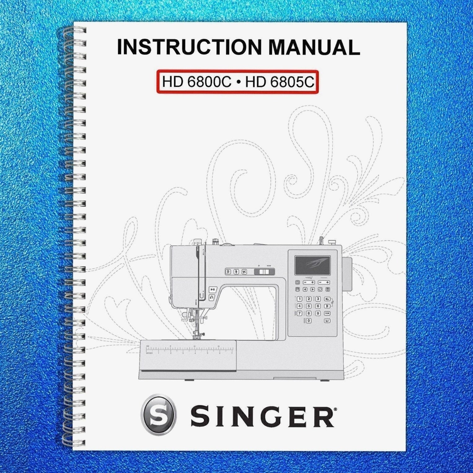 SINGER HD 6800C HD 6805C Sewing Machine User Manual Owners Instruction Guide