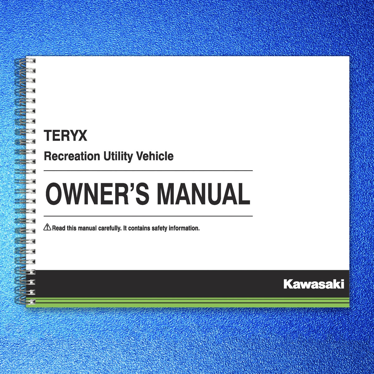 KAWASAKI Teryx Camo Owners Manual 2016 - STEEL WIRE BOUND - PROTECTIVE COVERS
