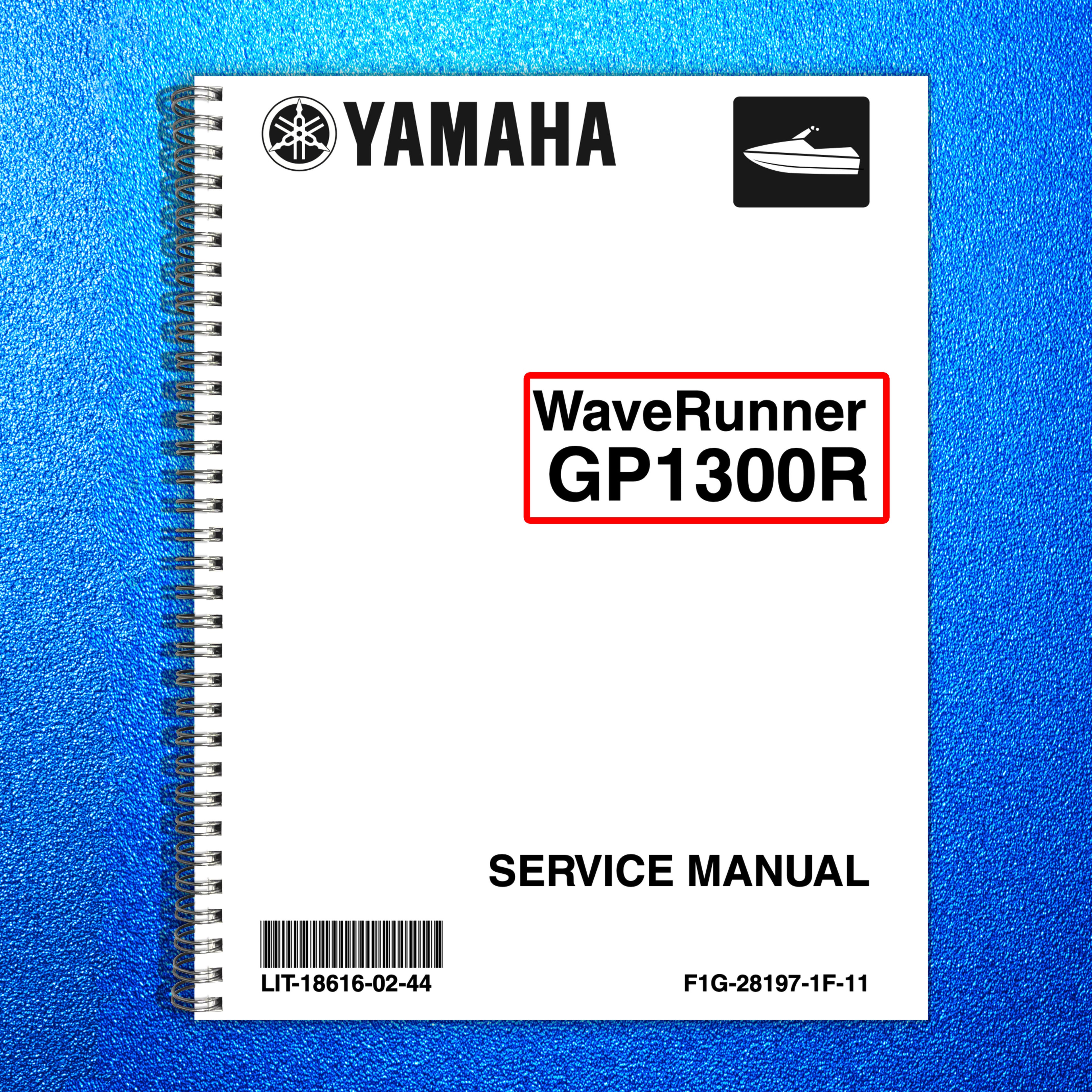 YAMAHA GP1300R WaveRunner Service Manual - BOUND - COVERS - XL FOLDOUT PAGES