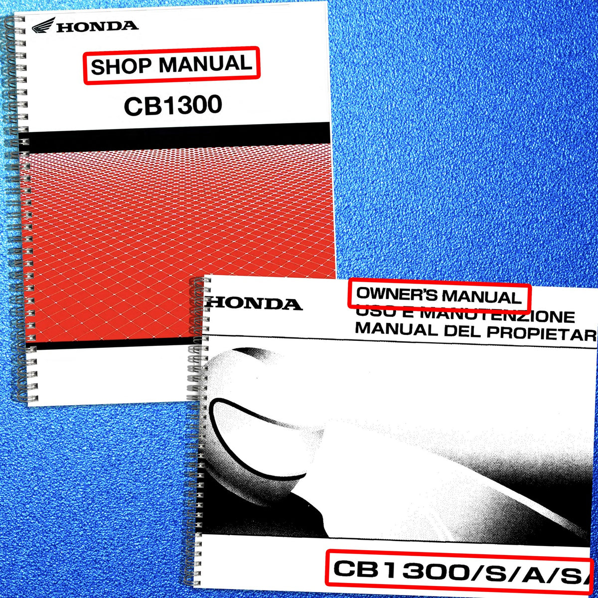 HONDA CB1300 CB1300F3 S A SA Service & Operators Manual BUNDLE - WIRE BOUND