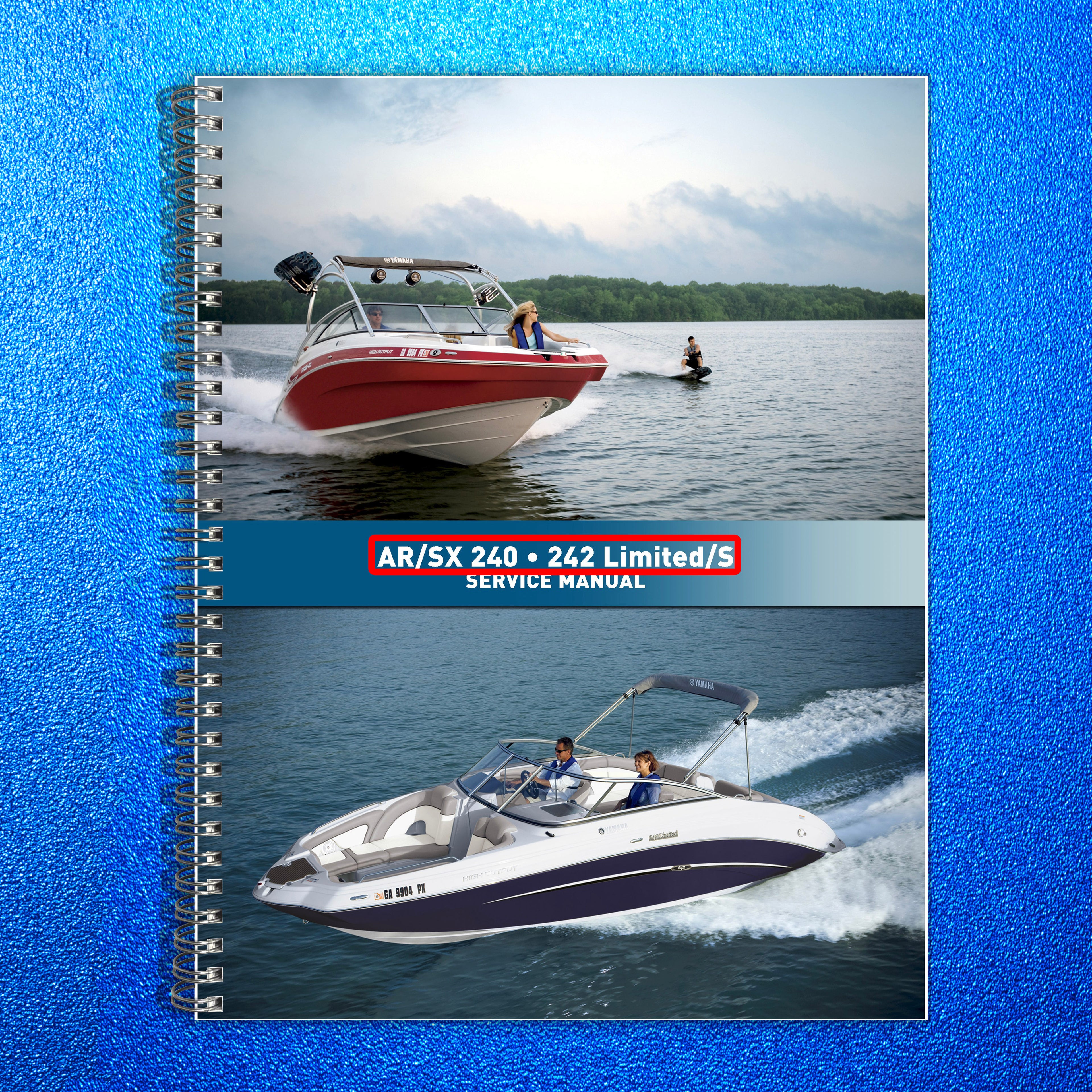 YAMAHA AR240 SX240 242 Limited Boat Service Manual 2010 - WIRE BOUND - COVERS