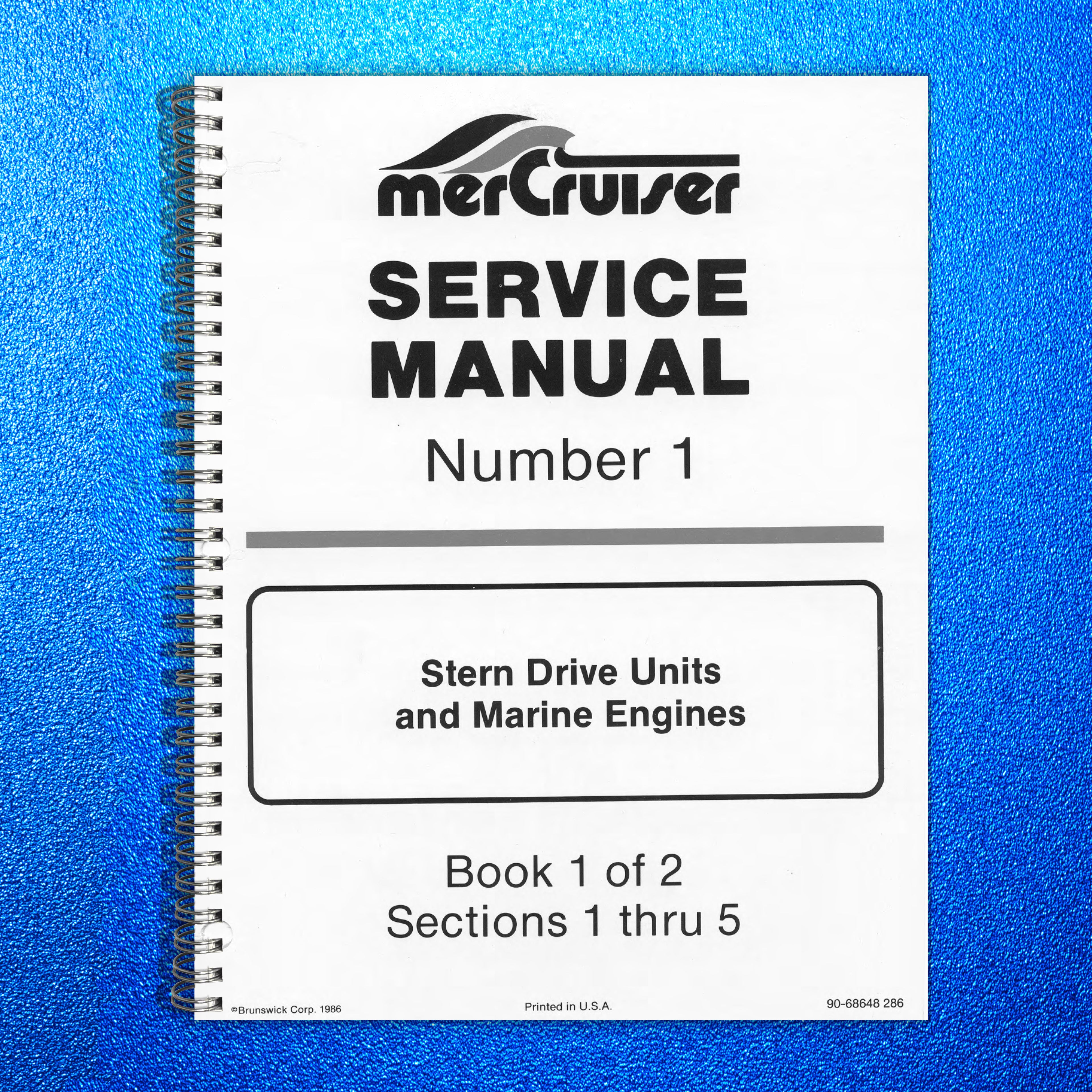 MERCURY MERCRUISER Stern Drive Units And Marine Engines Service Manual 1986