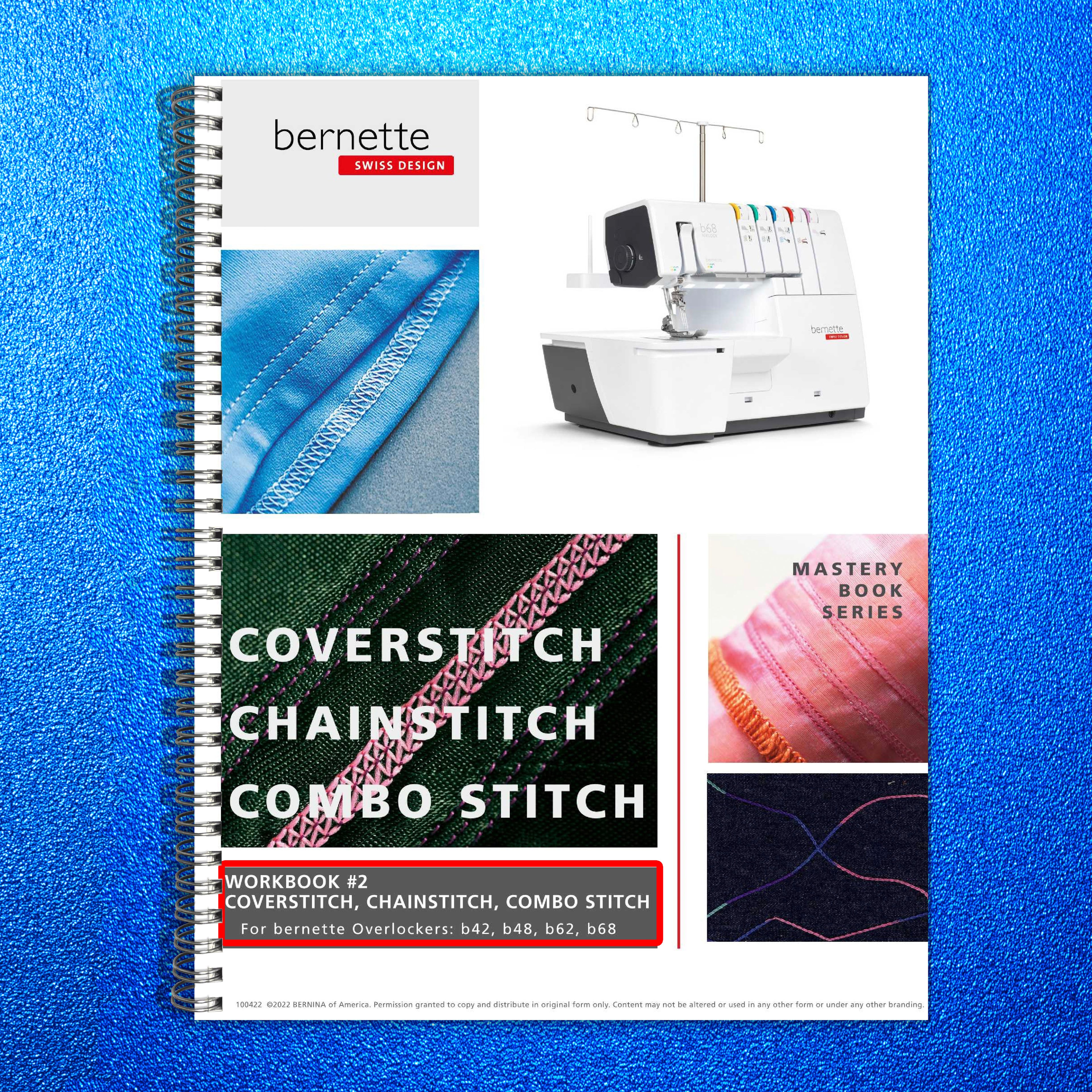 BERNINA Bernette Mastery Workbook 2 Coverstitch Chainstitch Combo - WIRE BOUND