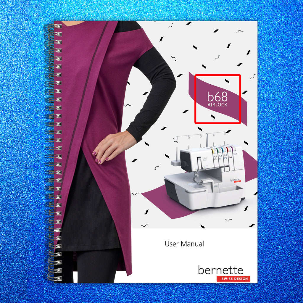 BERNINA B68 Serger User Manual Instruction Guide - TOUGH WIRE BINDING & COVERS
