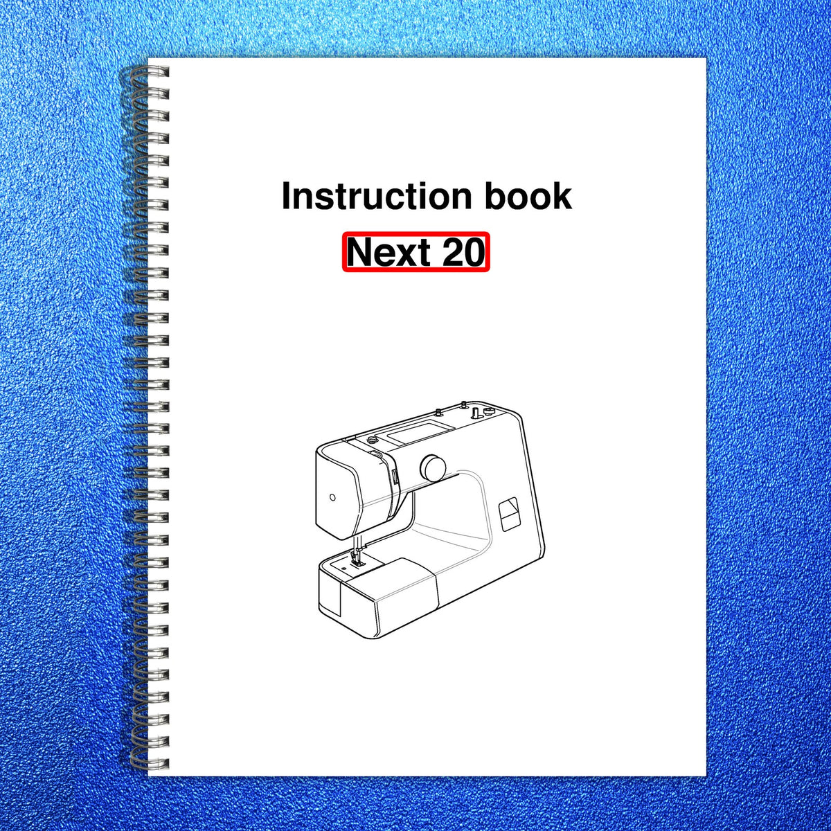 ALFA Next 20 Sewing Machine Instruction Book Manual - WIRE BOUND - TOUGH COVERS