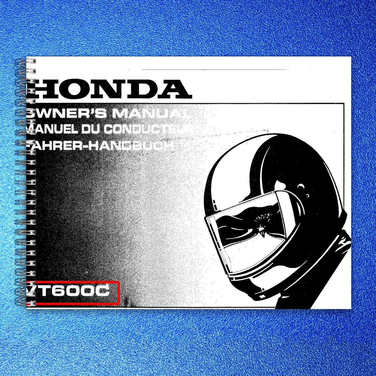 HONDA VT600C Owners Manual 1995 - BOUND - COVERS - XL FOLDOUT PAGES