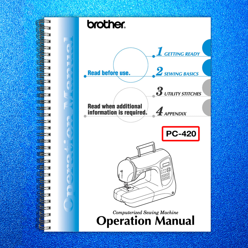 Brother PC-420 PRW User Manual Instructions Guide - TOUGH WIRE BINDING & COVERS