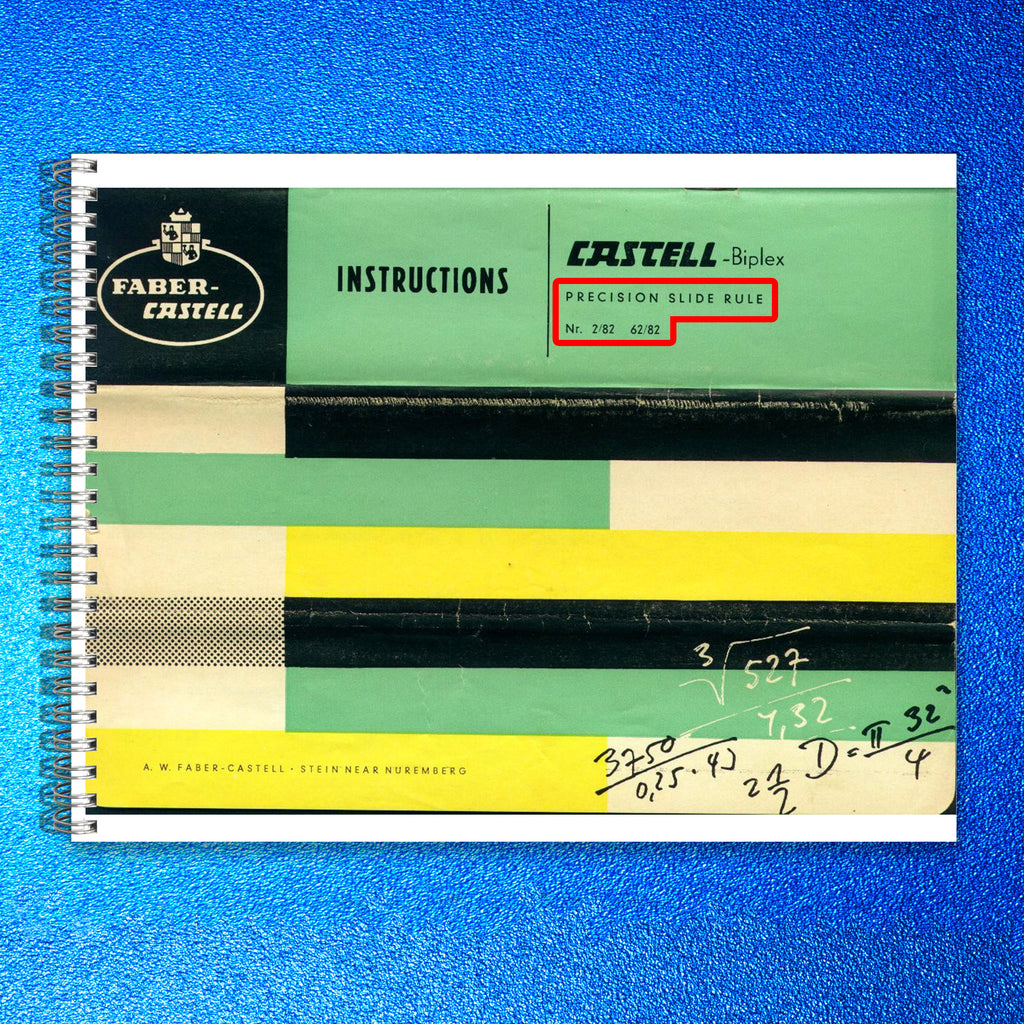 FABER-CASTELL 2/82N Instruction Manual - WIRE BOUND - PROTECTIVE COVERS