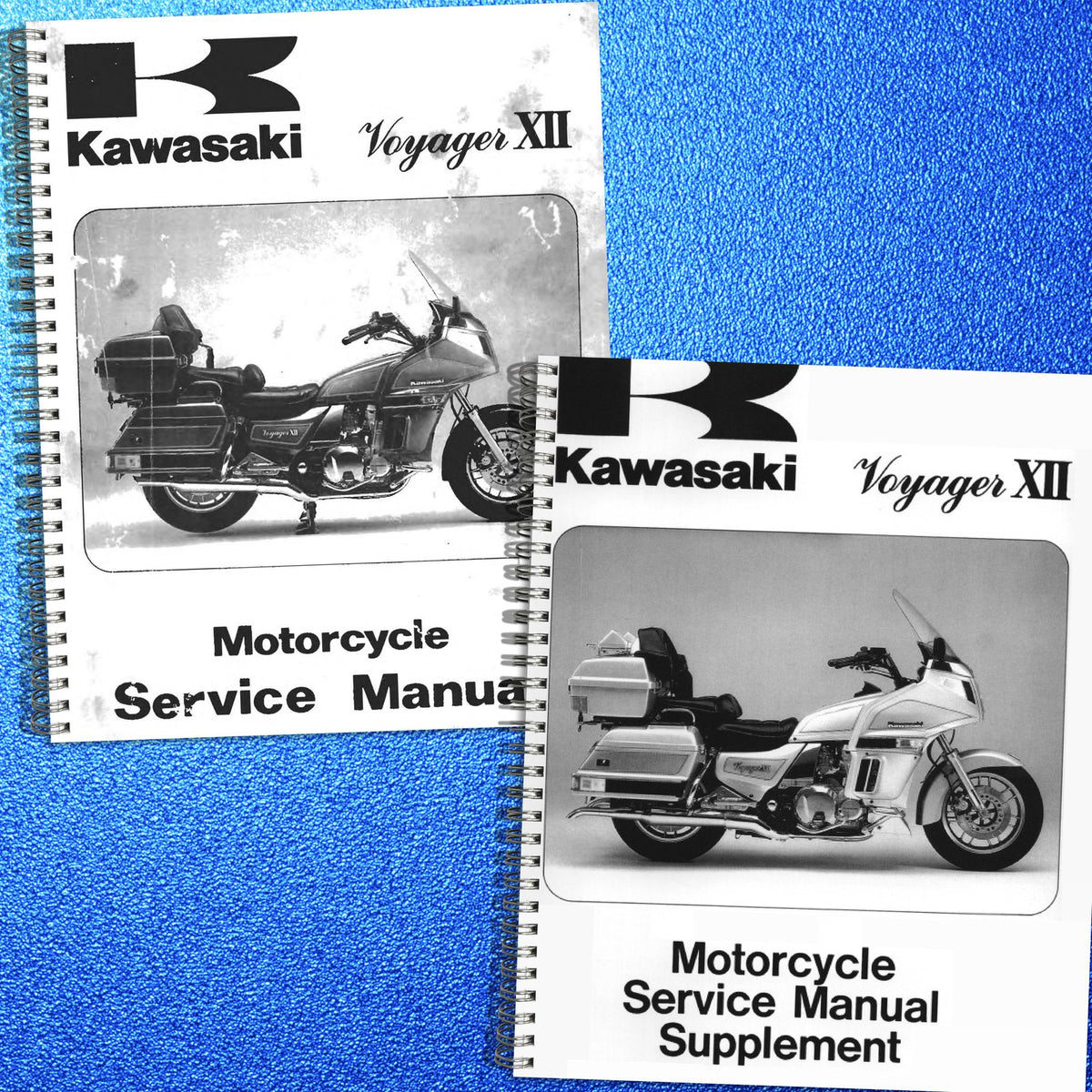 KAWASAKI ZG1200 VOYAGER XII Service Manual BUNDLE - WIRE BOUND - TOUGH COVERS