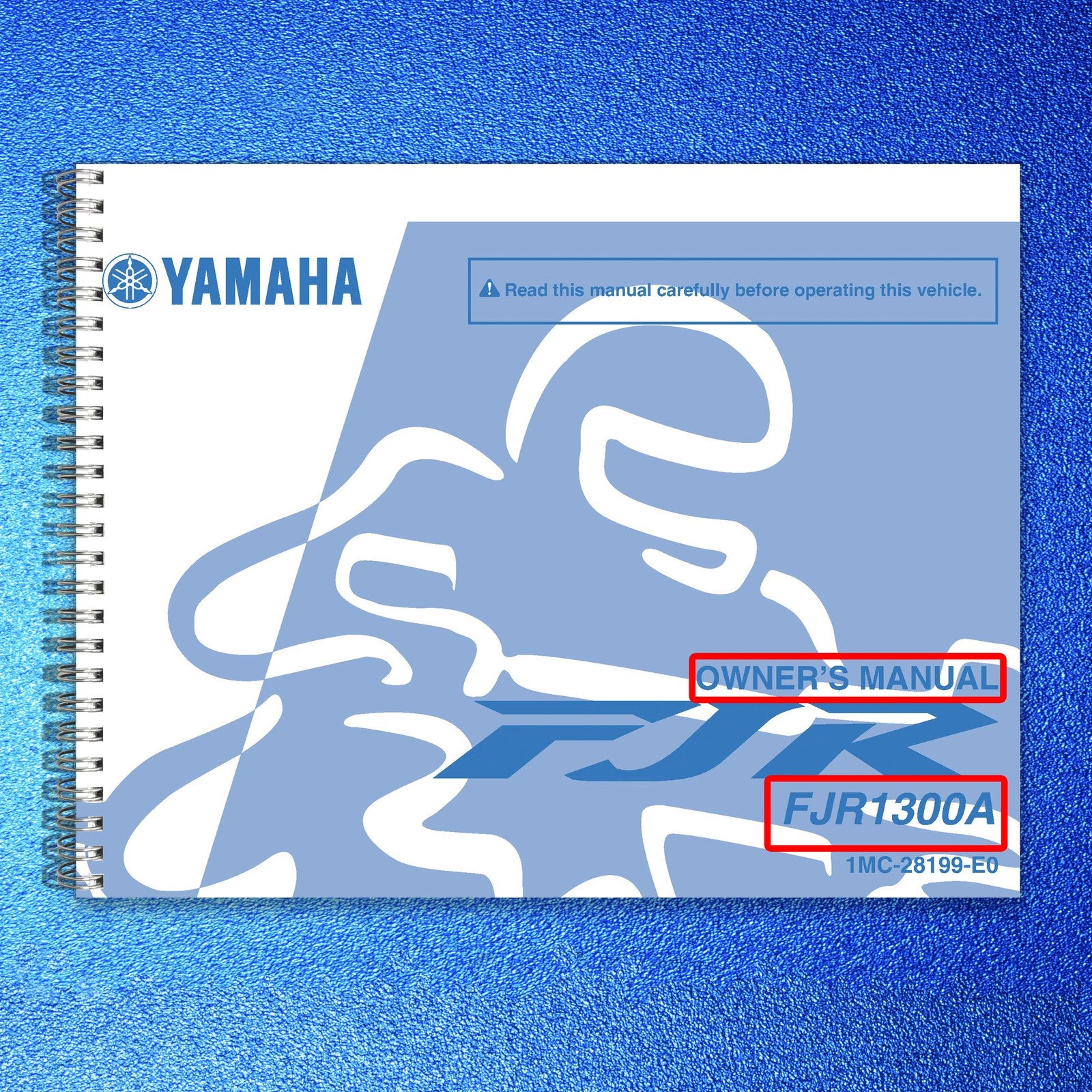 YAMAHA FJR1300A Owners Manual 2012 - STEEL WIRE BOUND - PROTECTIVE COVERS