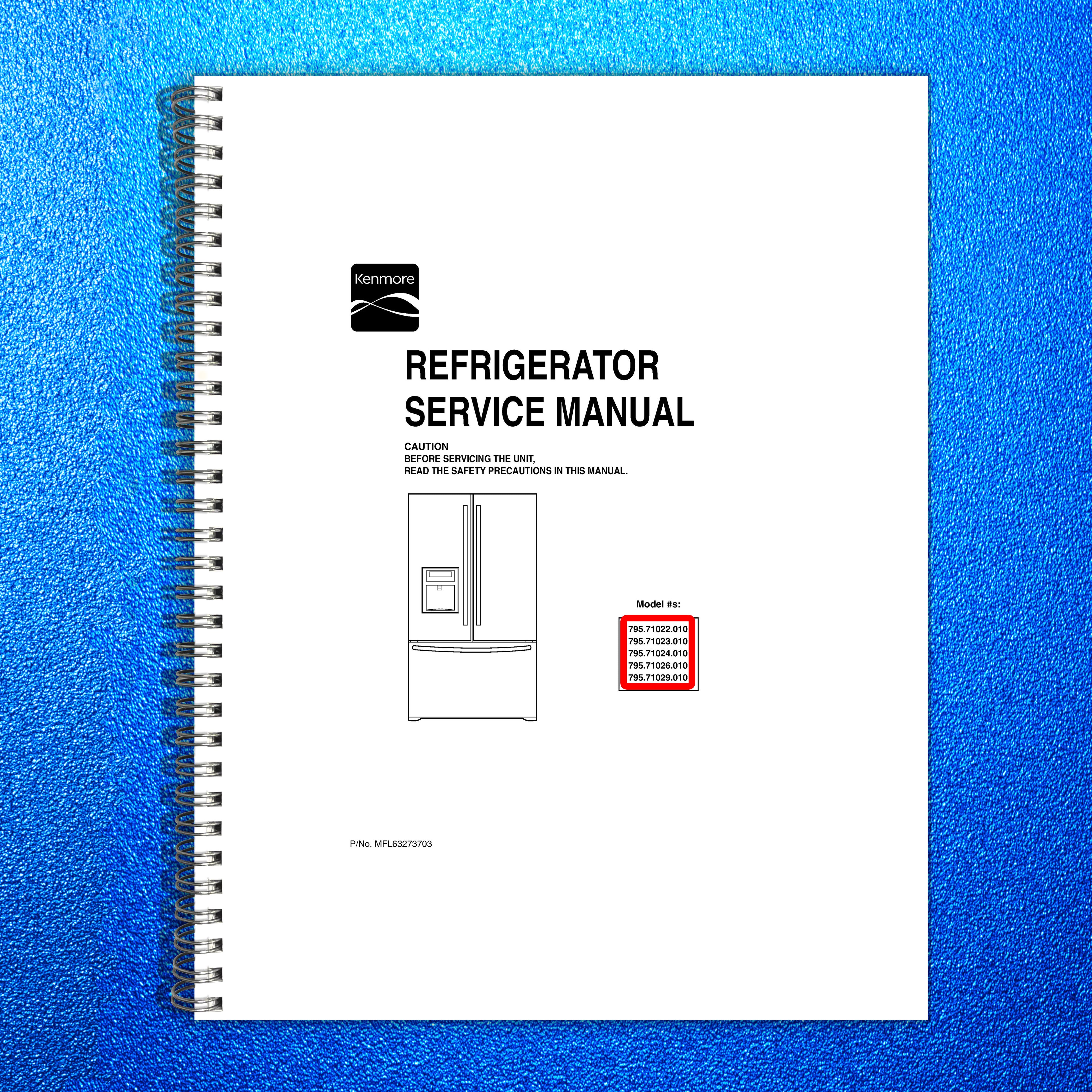 KENMORE 795-71022 795-71023 795-71024 795-71026 795-71029 Service Manual - BOUND