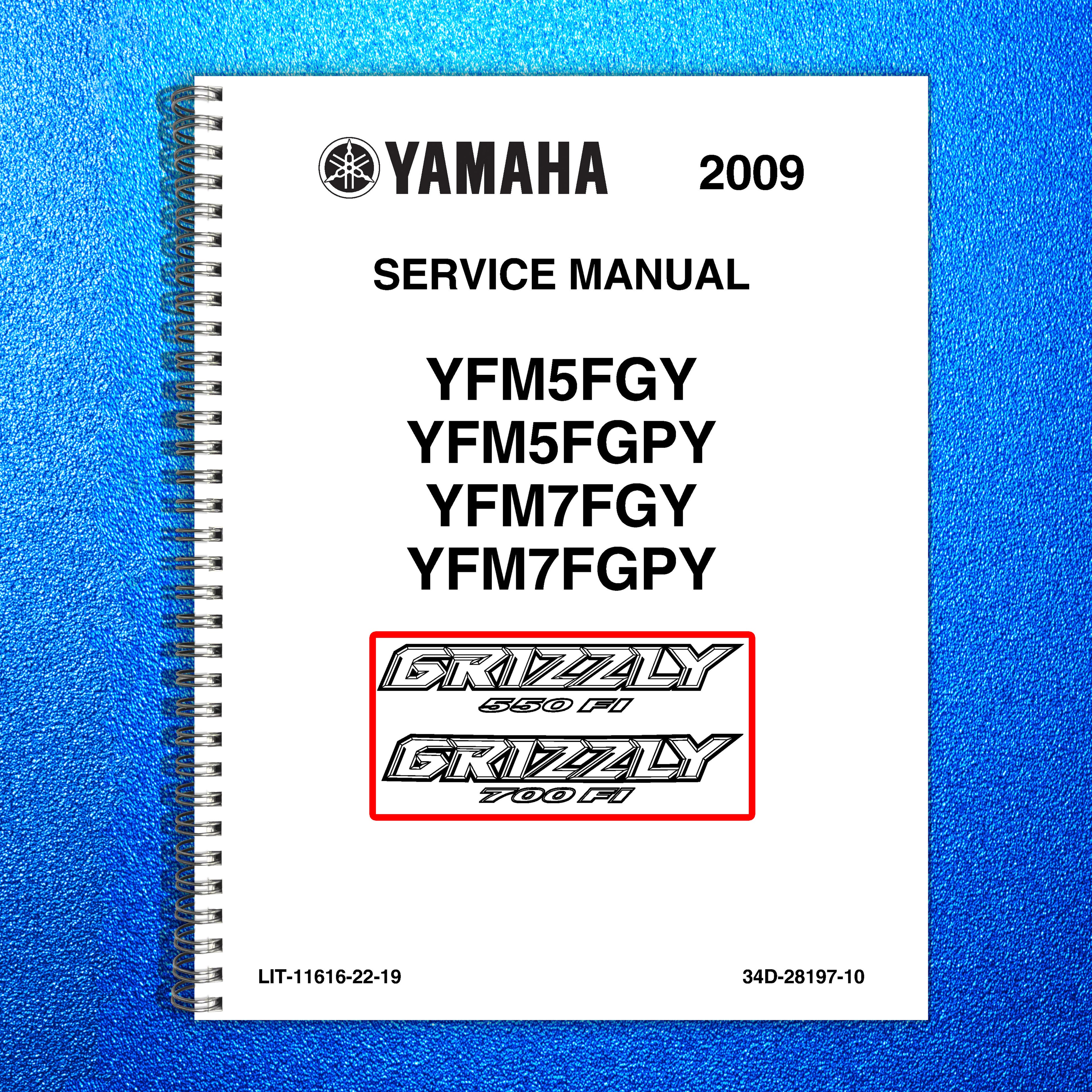 YAMAHA Grizzly 550 700 YFM5FG YFM7FG ATV Service Manual 2009, FOLDOUTS