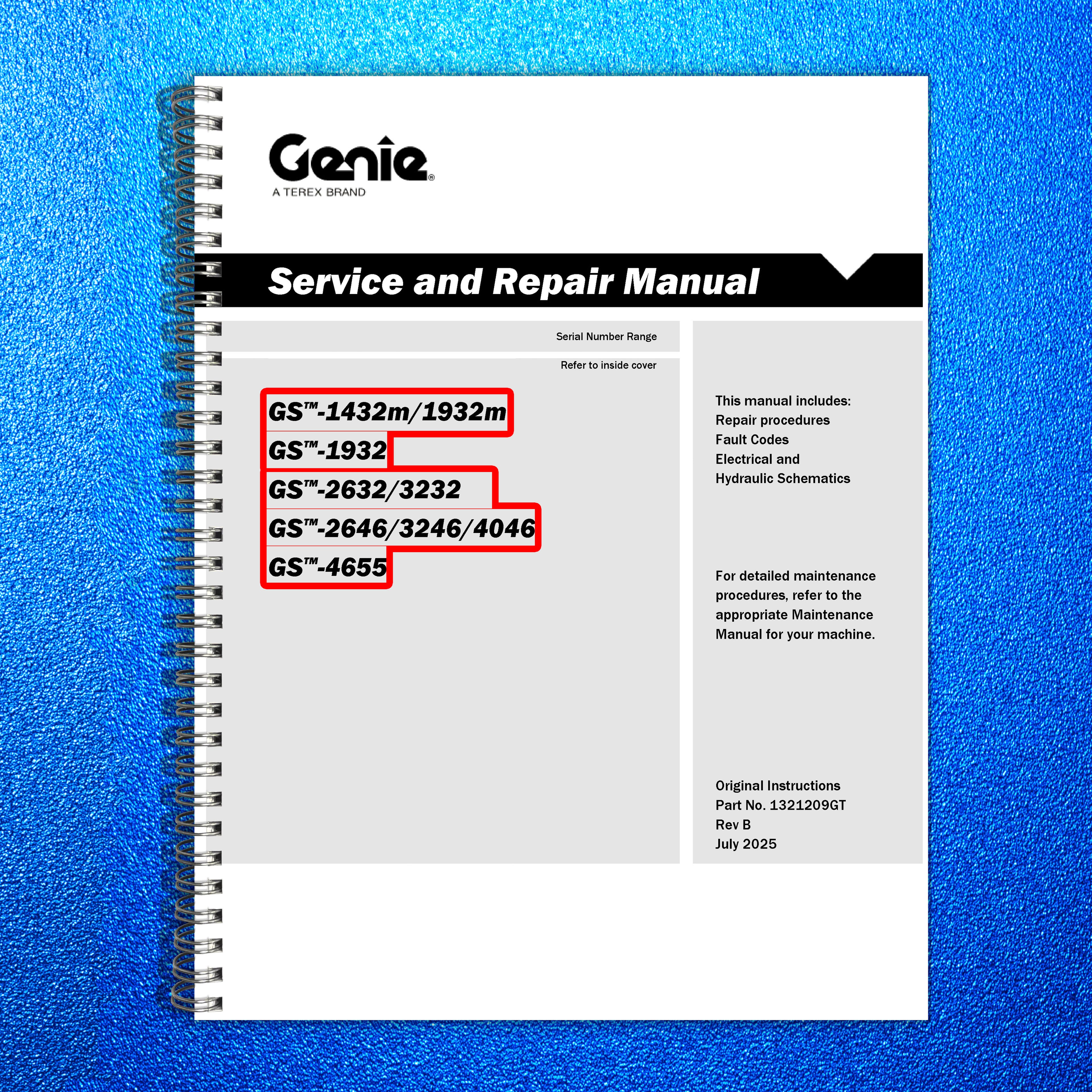 GENIE GS-1432m 1932m 1932 2632 3232 2646 3246 4046 4655 Service Manual, FOLDOUTS