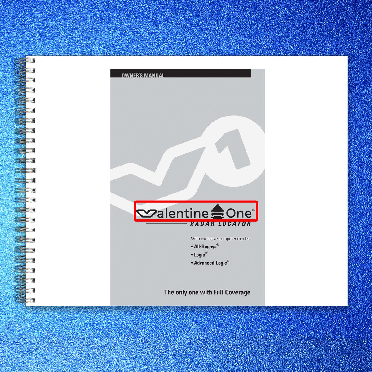 VALENTINE ONE Radar Locator Owners Manual - BOUND - COVERS - XL FOLDOUT PAGES