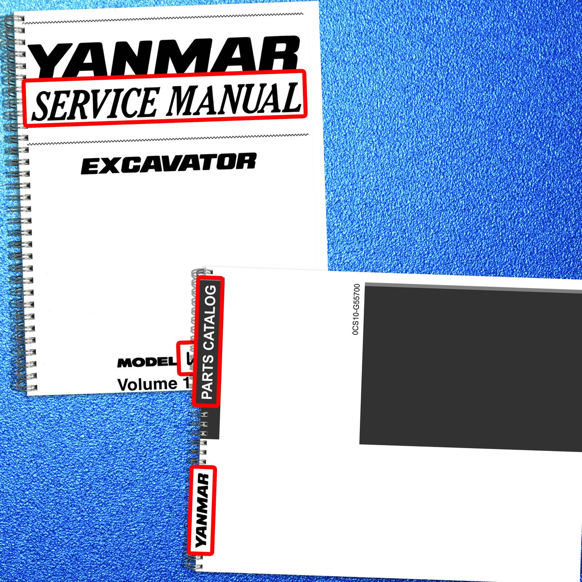YANMAR ViO75 ViO80 Excavator Service & Parts Manual BUNDLE - WIRE BOUND - COVERS
