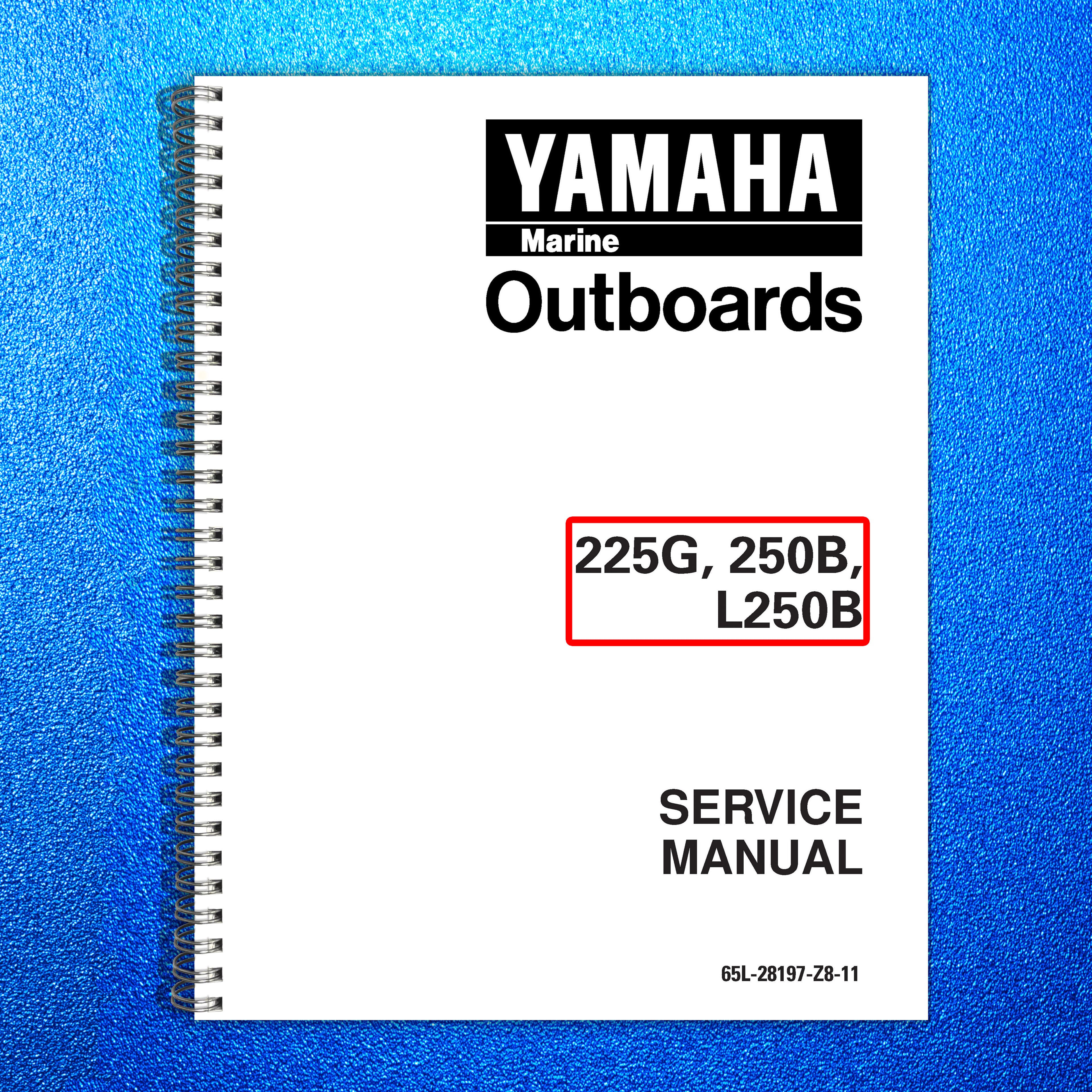 YAMAHA 225G 250B L250B Outboard Motor Service Manual 1998, FOLDOUTS
