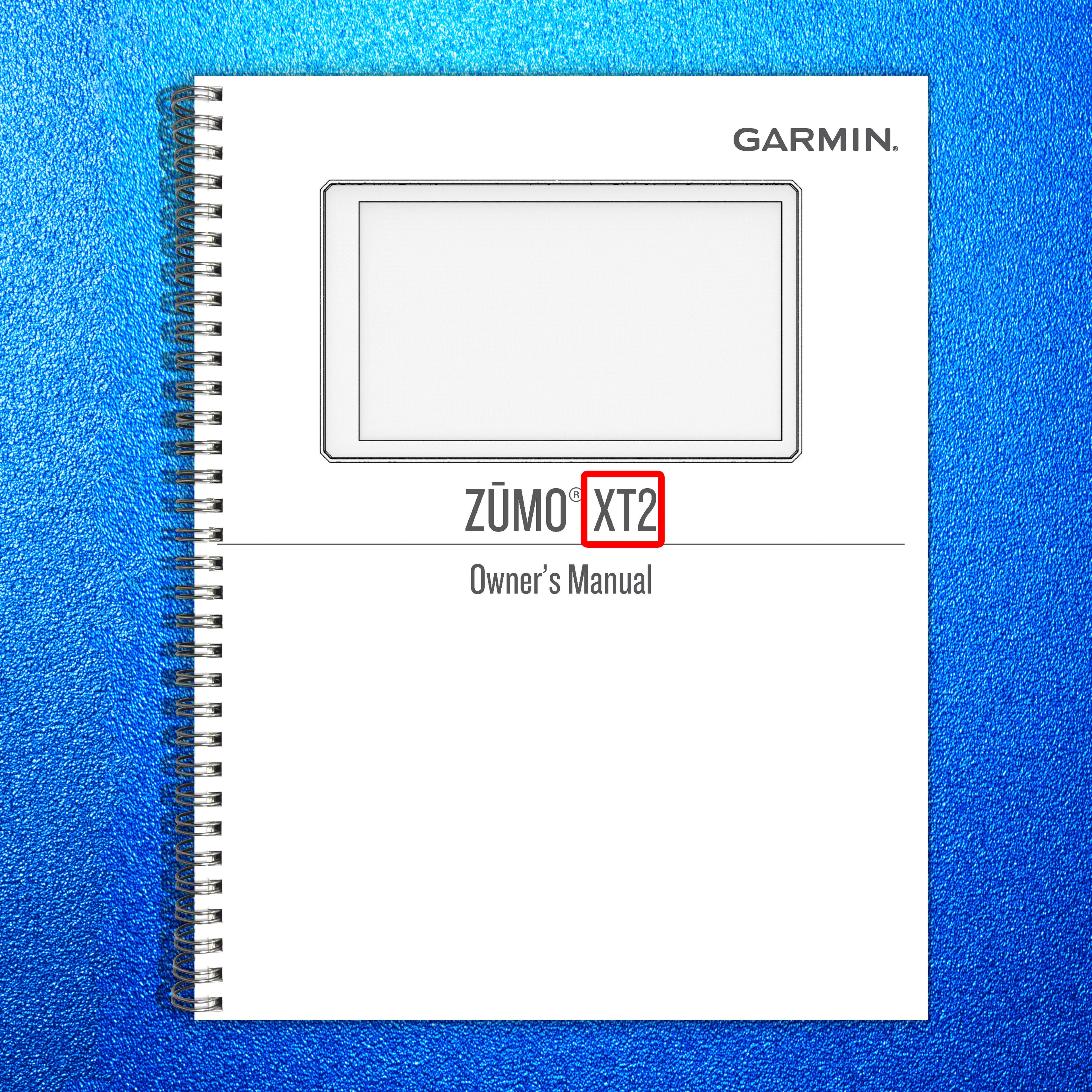 GARMIN Zumo XT2 Owners Manual - STEEL WIRE BOUND - PROTECTIVE COVERS