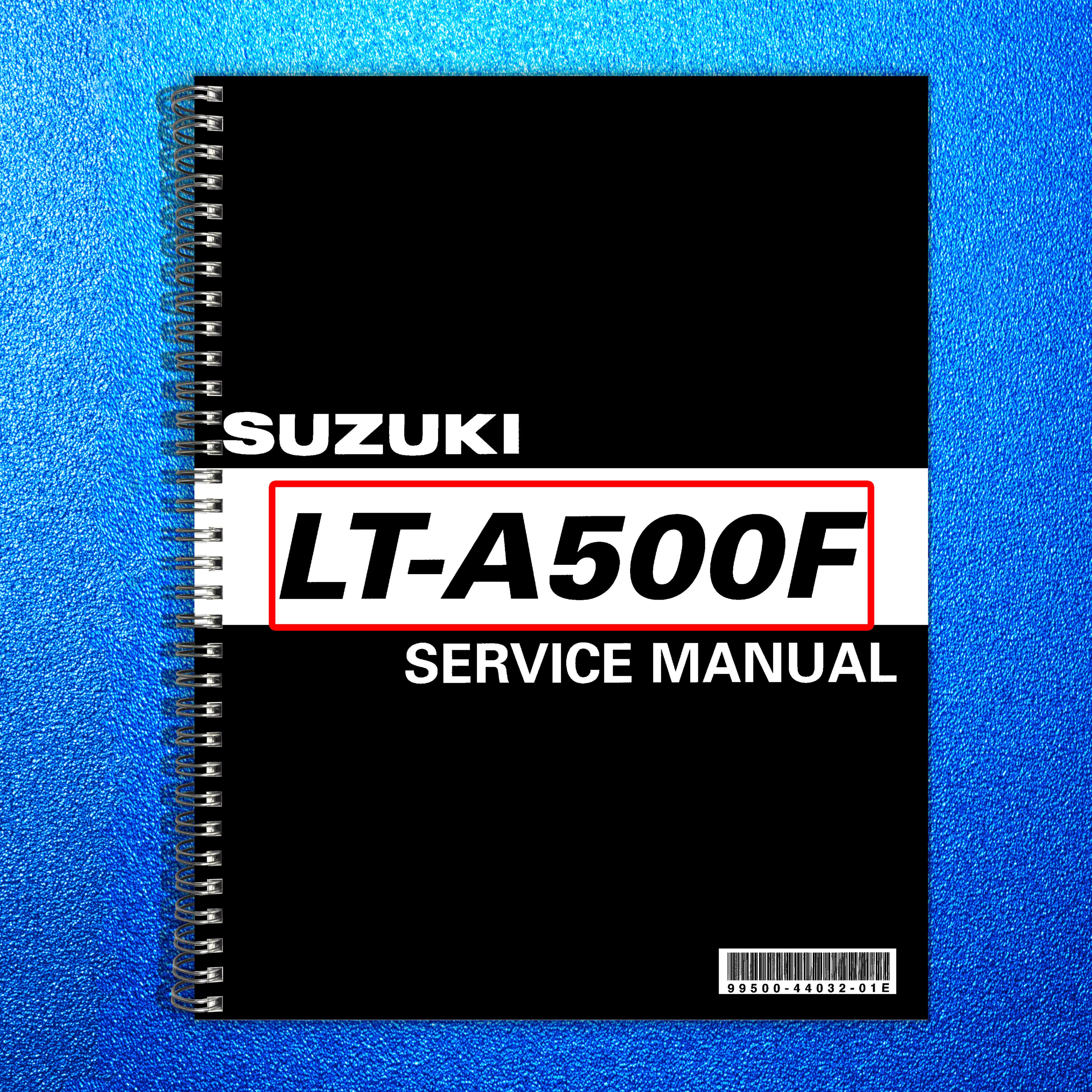 SUZUKI Vinson LT-A500F ATV Service Manual - STEEL WIRE BOUND - PROTECTIVE COVERS