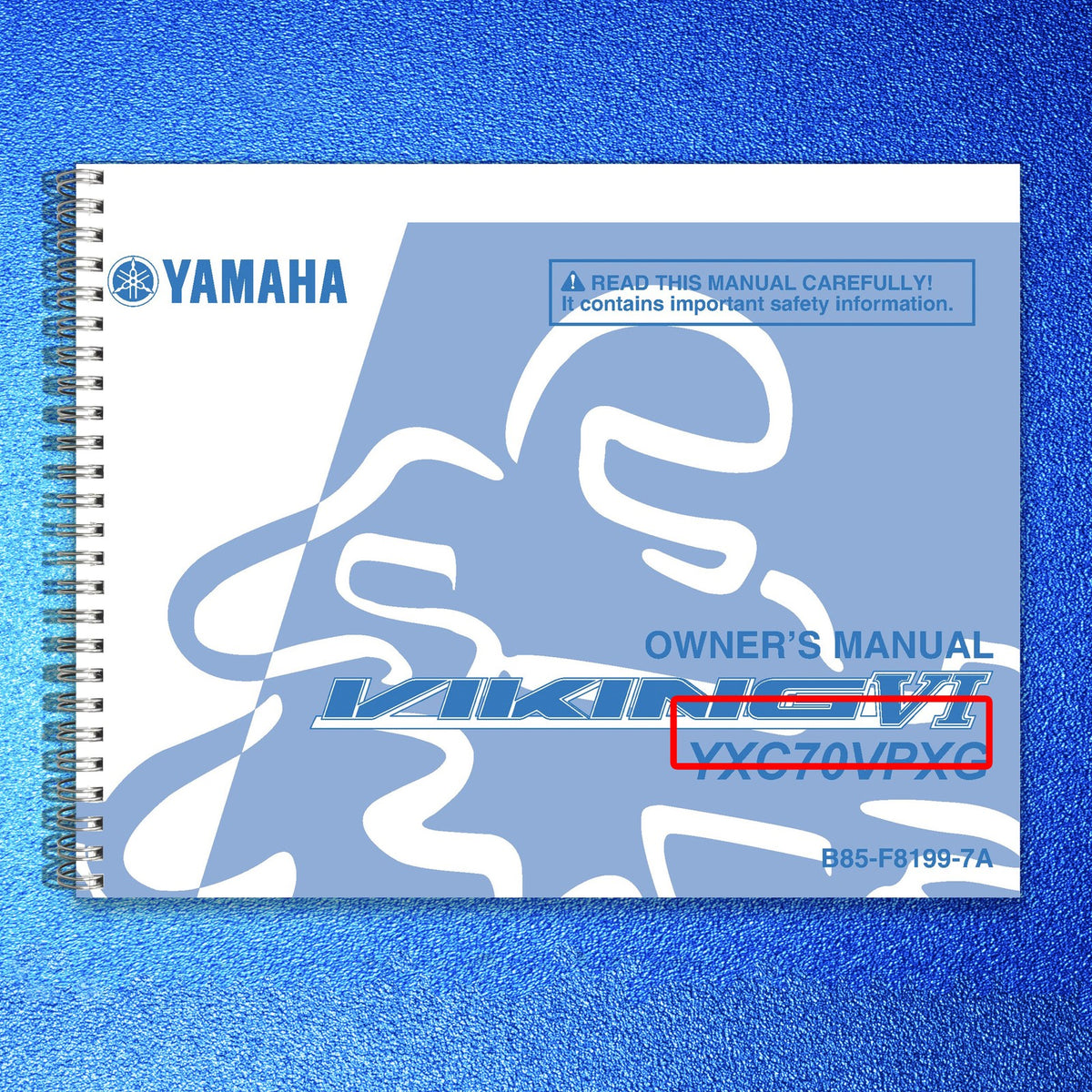YAMAHA Viking YXC700E YXC70VPXG Owners Manual 2015 - WIRE BOUND - TOUGH COVERS