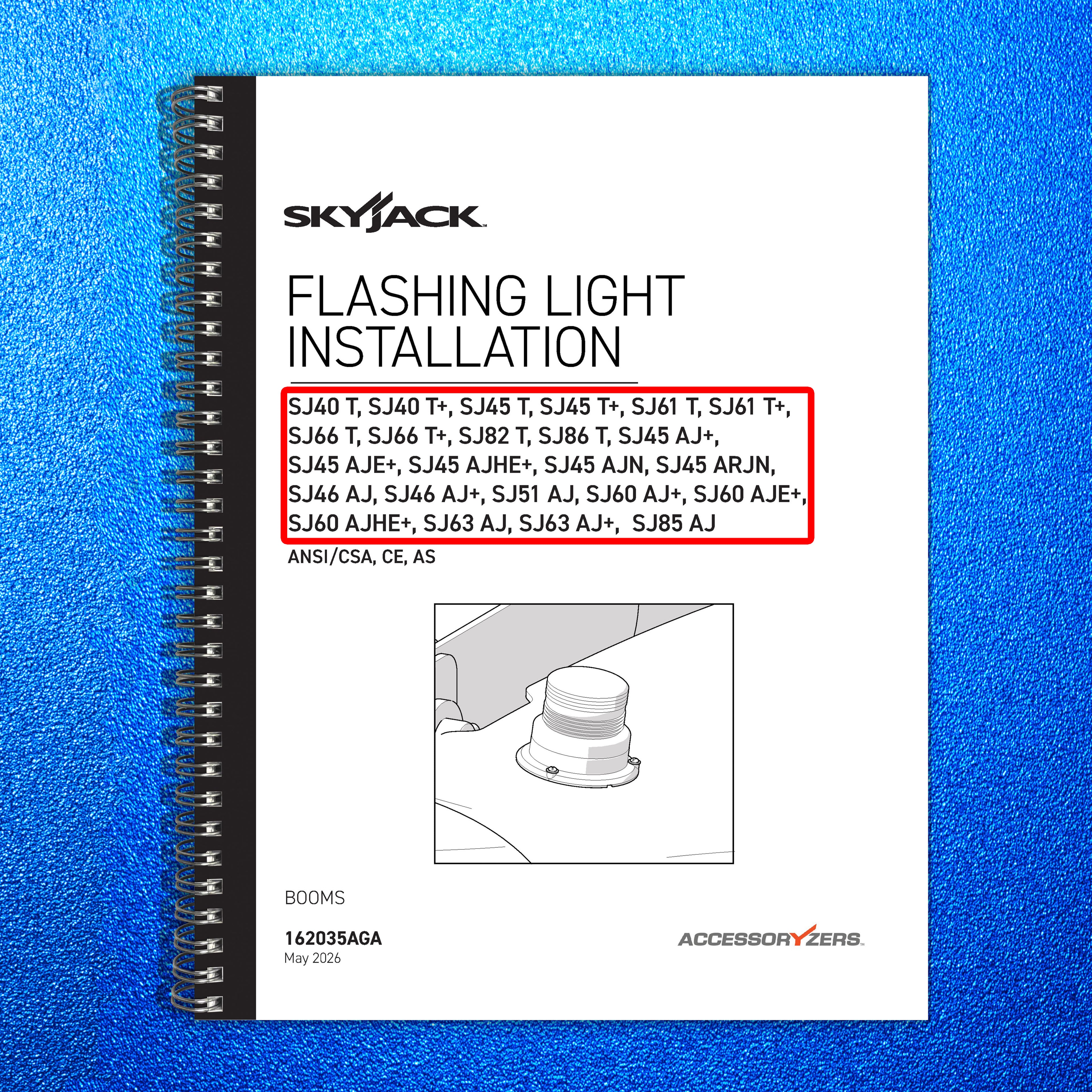 SKYJACK SJ40 45 61 66 82 86  More Flashing Light Installation Manual 2026